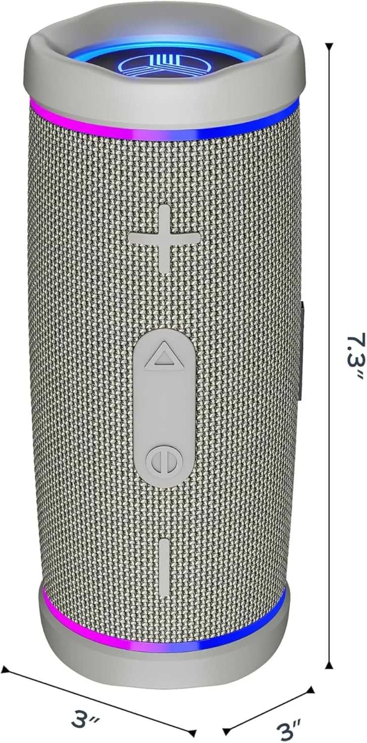 PARLANTE PORTÁTIL TREBLAB HD77 BLUETOOTH 30W GRIS - 3