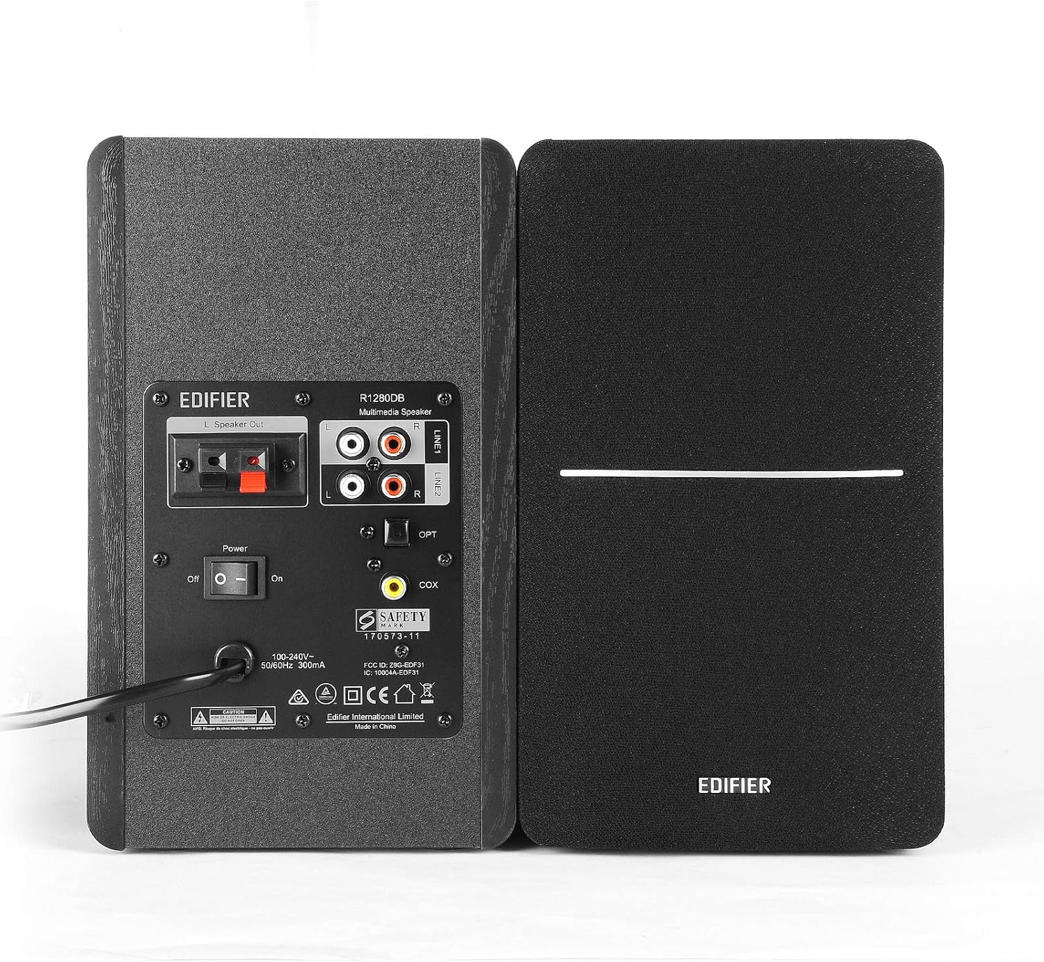 PARLANTES EDIFIER R1280DB BLUETOOTH 42W RMS MADERA NEGRO - 5