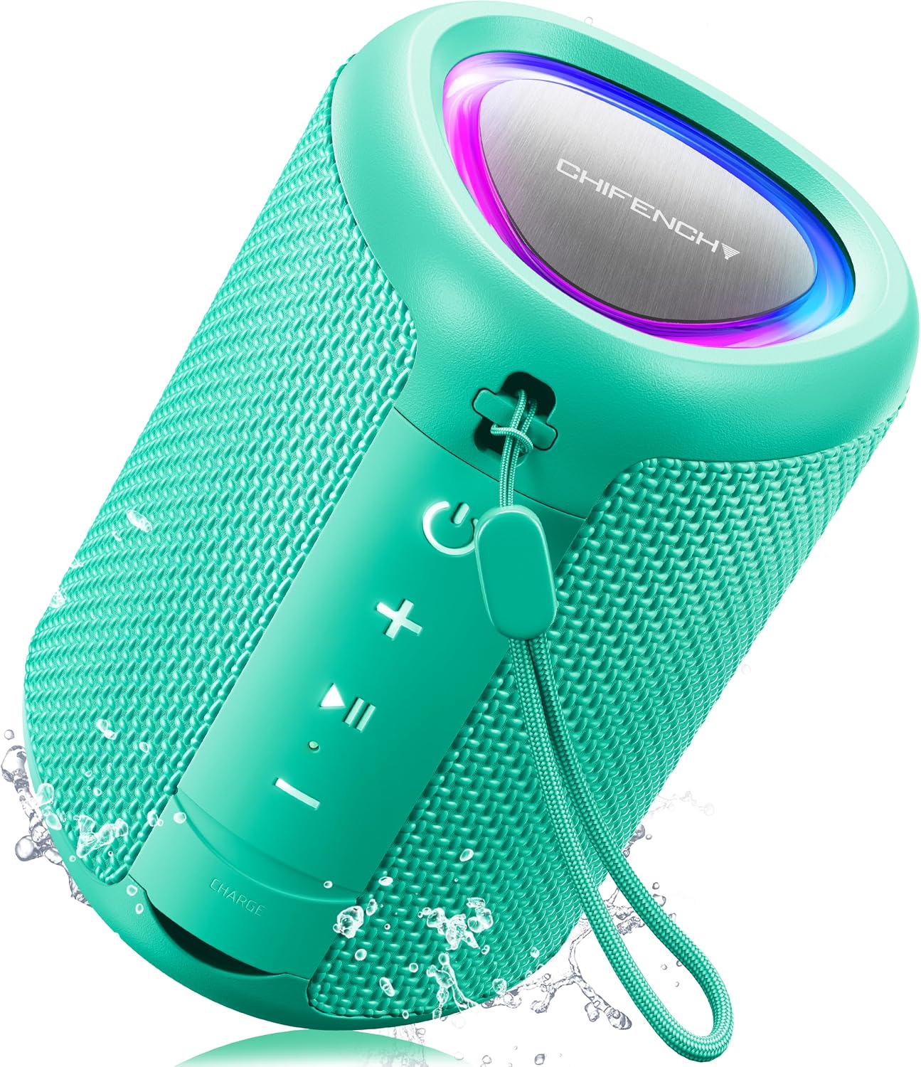 PARLANTE BLUETOOTH PORTÁTIL CHIFENCHY PULSESOUND IMPERMEABLE COLOR AGUAMARINA - 1