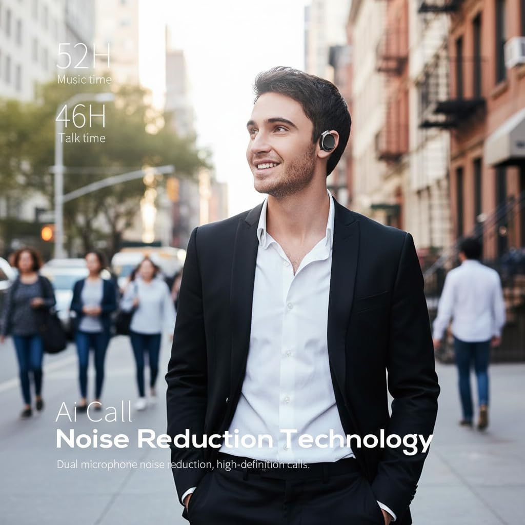 AUDÍFONOS INALÁMBRICOS ABIERTOS CON GANCHO PARA OREJA BLUETOOTH 5.4 - 3