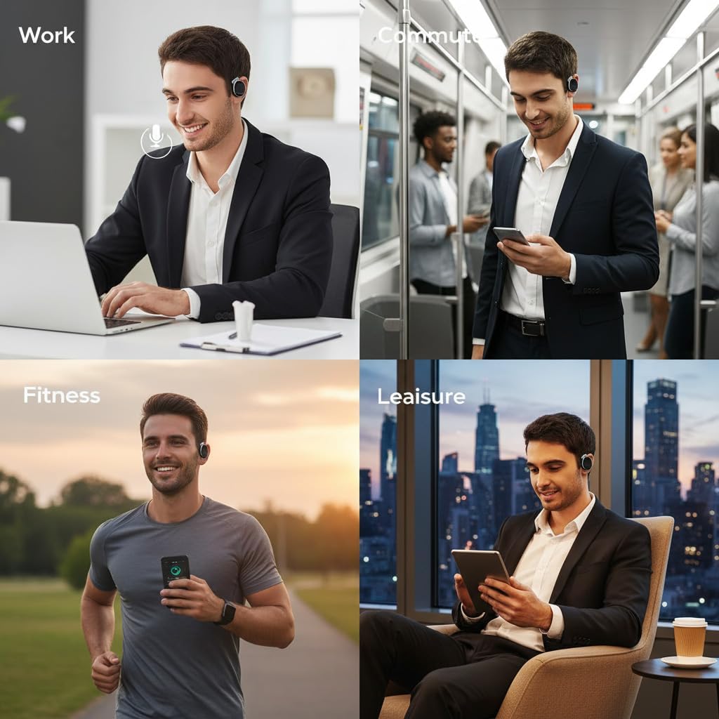 AUDÍFONOS INALÁMBRICOS ABIERTOS CON GANCHO PARA OREJA BLUETOOTH 5.4 - 5