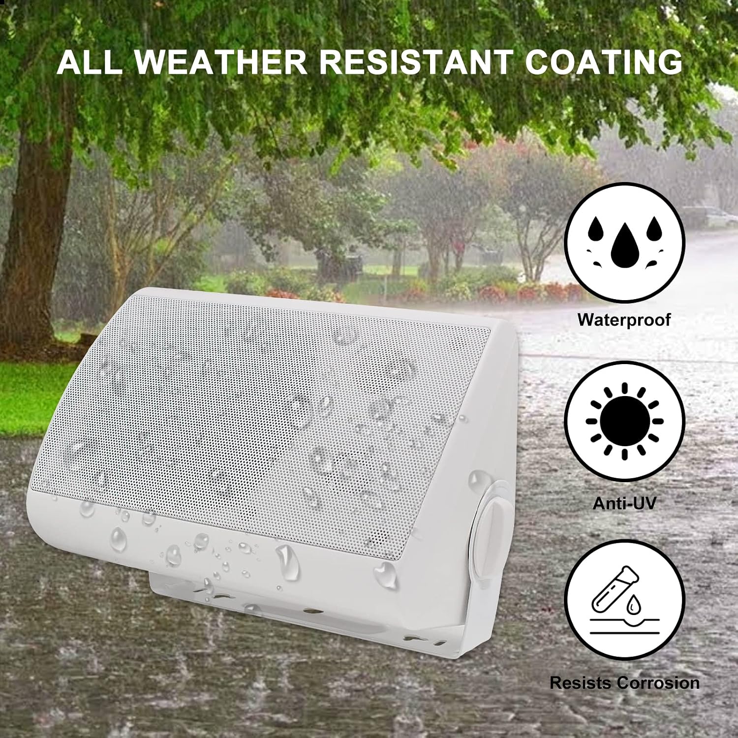 PARLANTES HERDIO HE-501W 5.25 PULGADAS 600W RESISTENTES AL AGUA PARA INTERIOR Y EXTERIOR - 3
