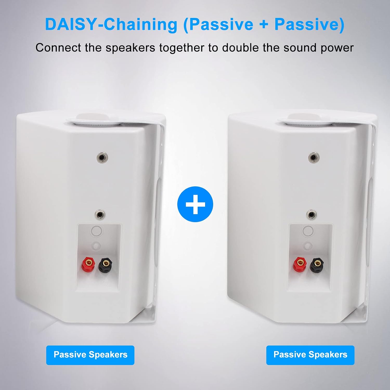 PARLANTES HERDIO HE-501W 5.25 PULGADAS 600W RESISTENTES AL AGUA PARA INTERIOR Y EXTERIOR - 5