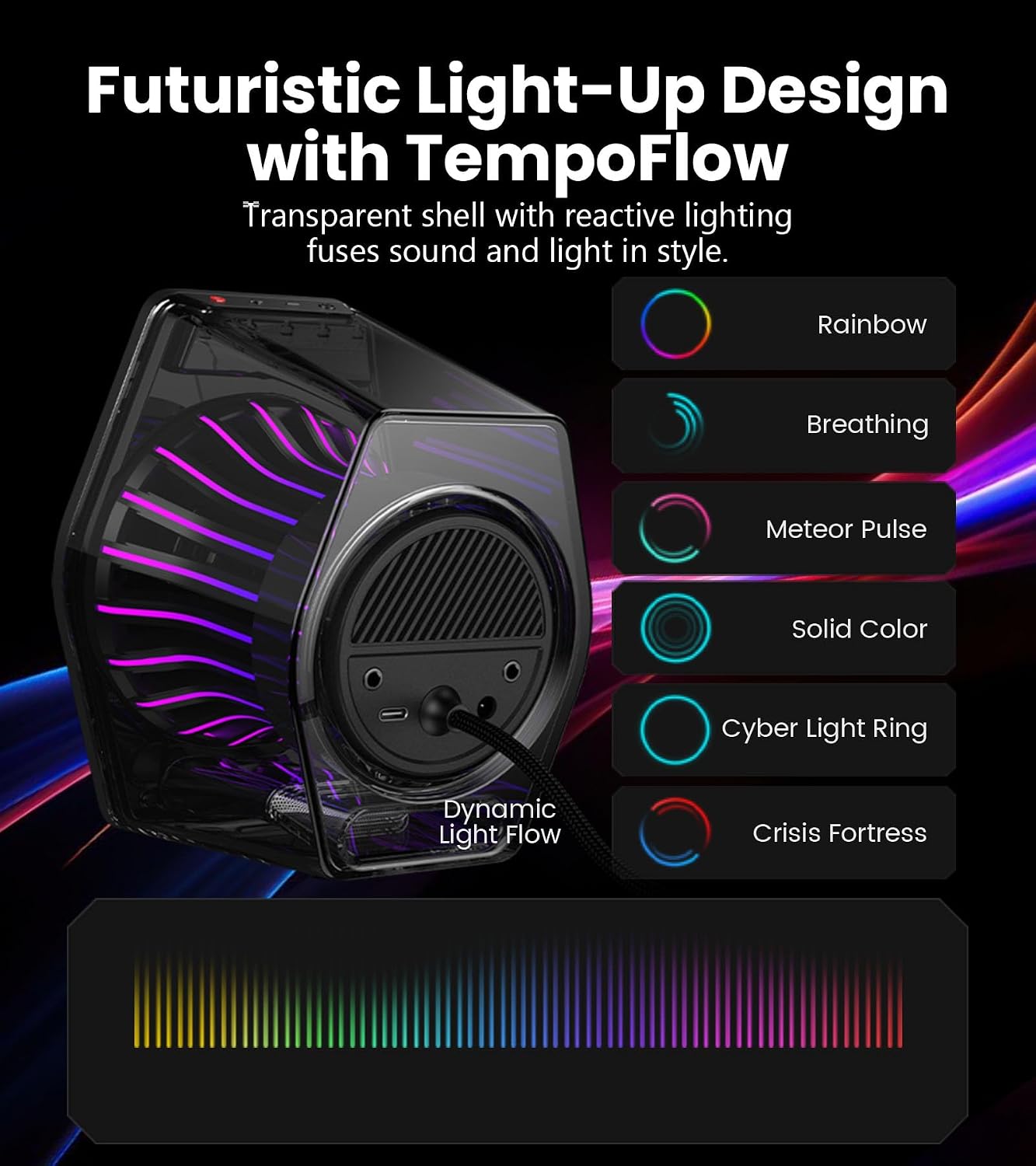 PARLANTES EDIFIER G2000 PRO 2.0 RGB GAMING 64W NEGRO - 4