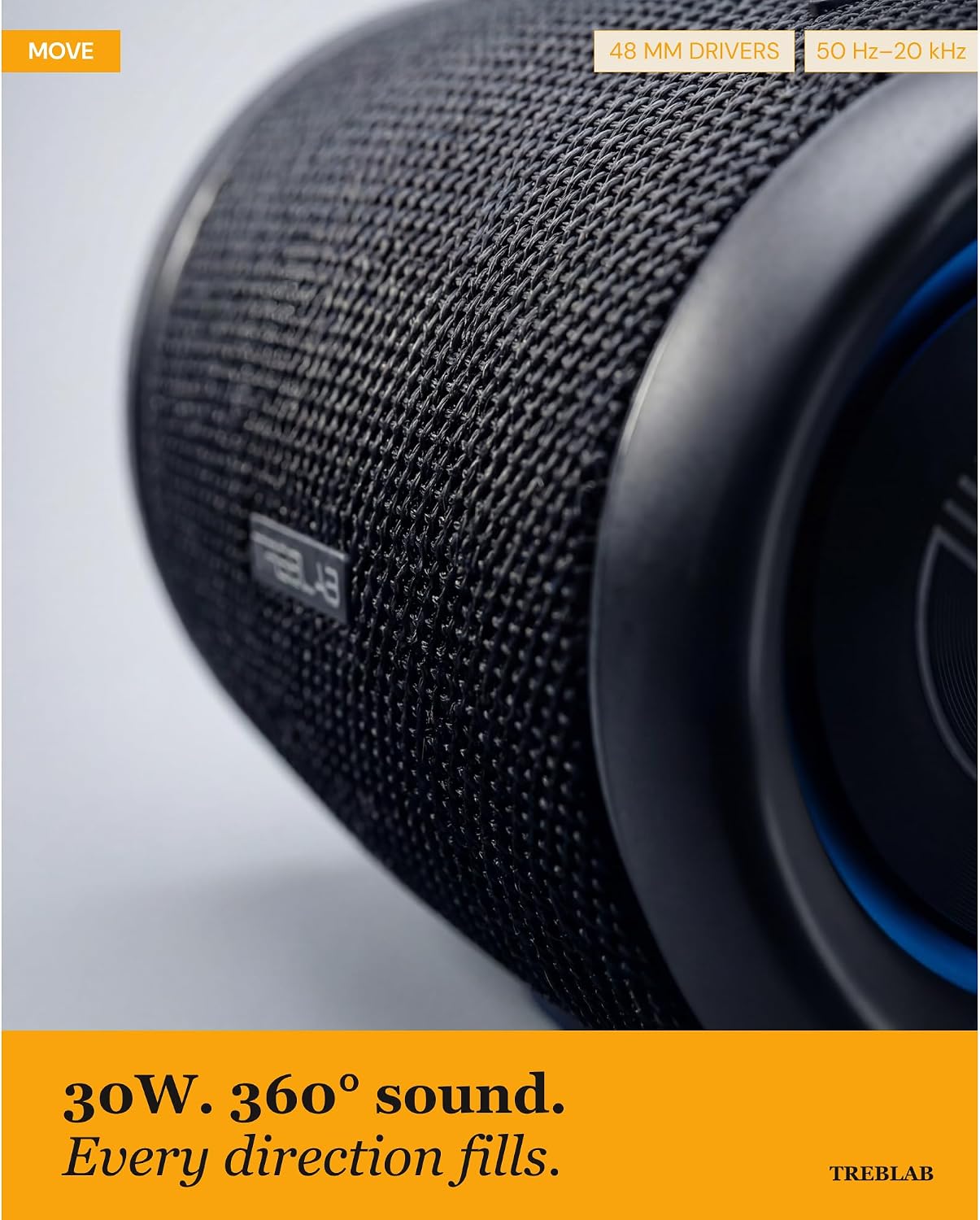 PARLANTE PORTÁTIL TREBLAB HD77 BLUETOOTH 30W IMPERMEABLE RGB 20H - 3