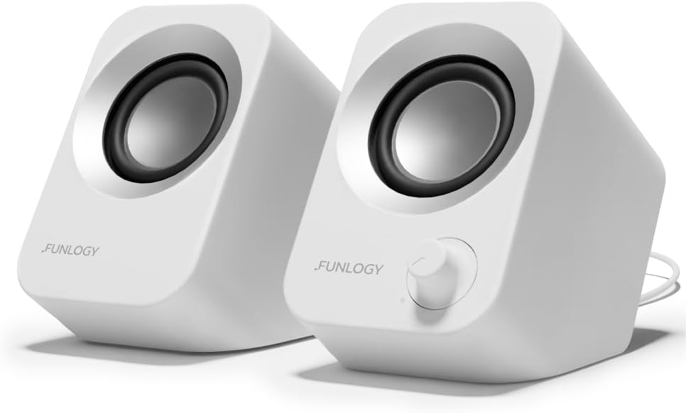 PARLANTES FUNLOGY SPEAKER 14W STEREO USB BLANCO - 1