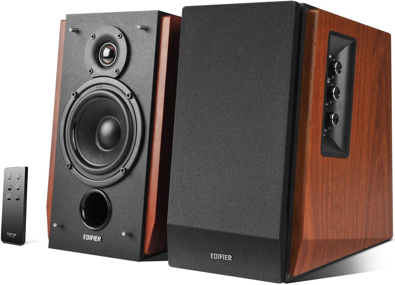 PARLANTES EDIFIER R1700BT BLUETOOTH 66W RMS MADERA - 1