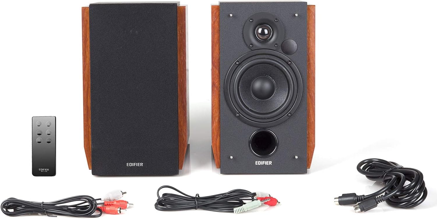 PARLANTES EDIFIER R1700BT BLUETOOTH 66W RMS MADERA - 5