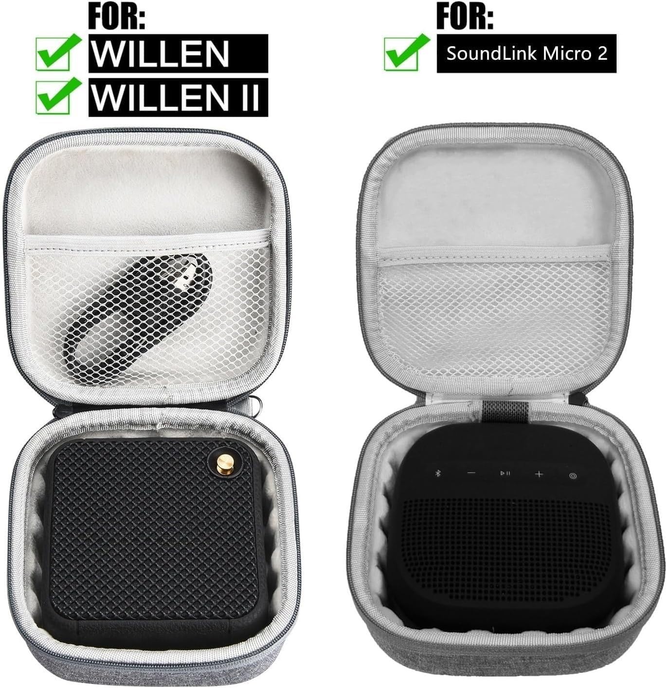 ESTUCHE RÍGIDO YAOSHANTUDA PARA MARSHALL WILLEN/II Y BOSE SOUNDLINK MICRO 2 - 3