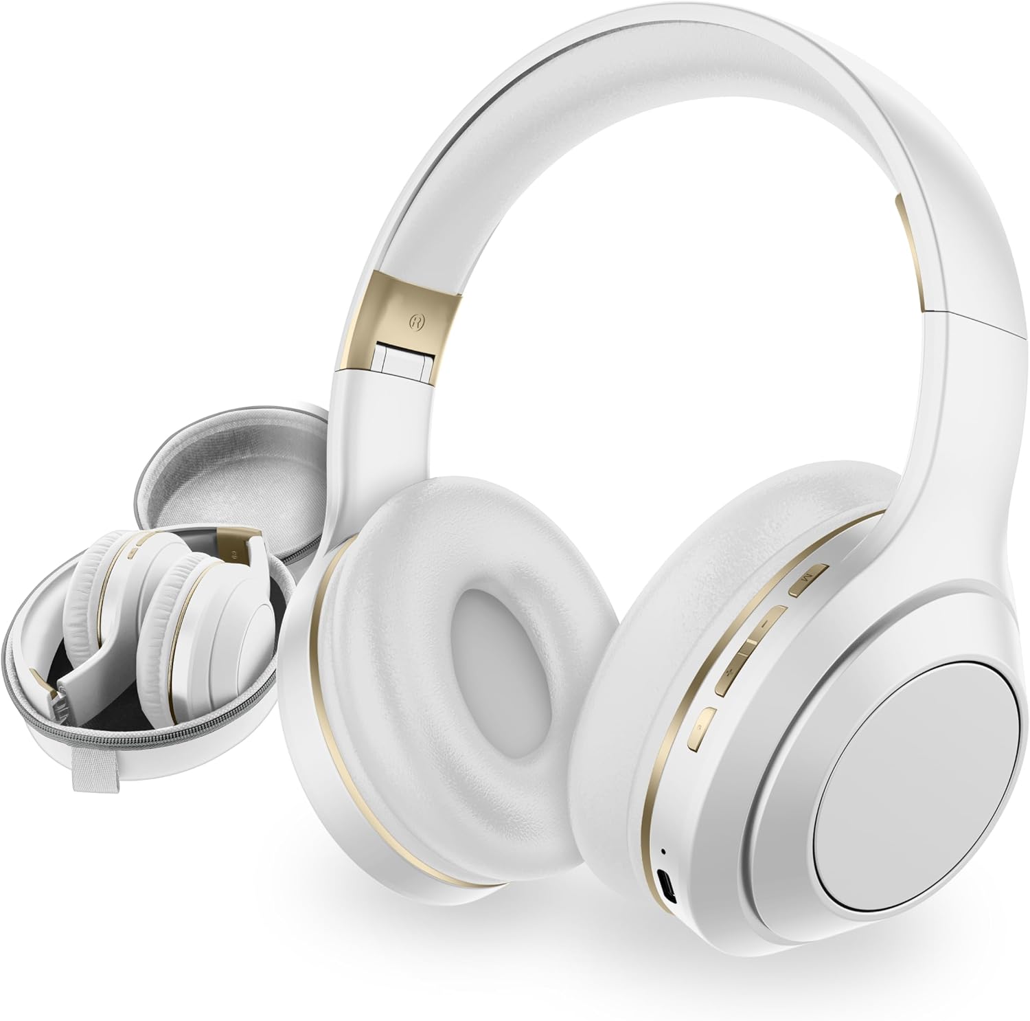 AUDÍFONOS OVER EAR SENTRY OSH BLUETOOTH INALÁMBRICOS CON CANCELACIÓN ACTIVA DE RUIDO, BATERÍA 22 HORAS, BLANCO - 1