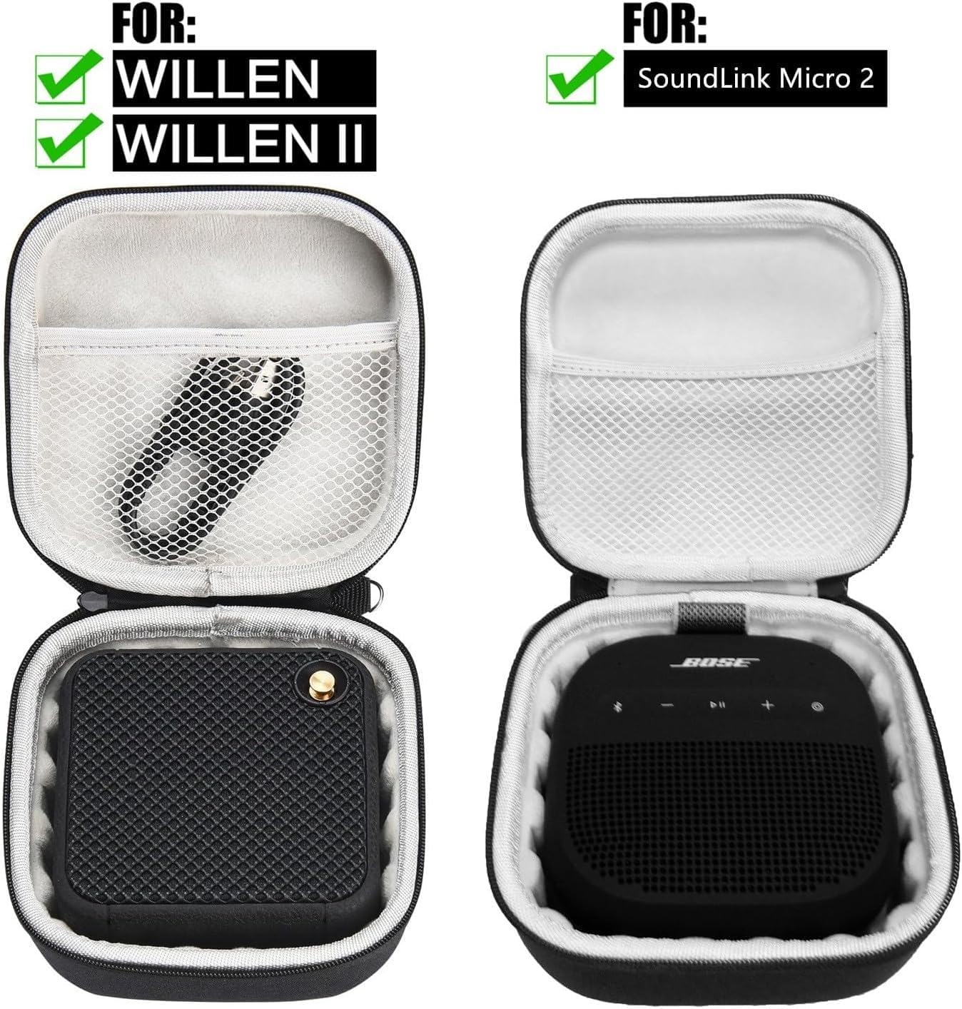 ESTUCHE RÍGIDO YAOSHANTUDA PARA PARLANTES MARSHALL WILLEN/II Y BOSE SOUNDLINK MICRO 2 - 3