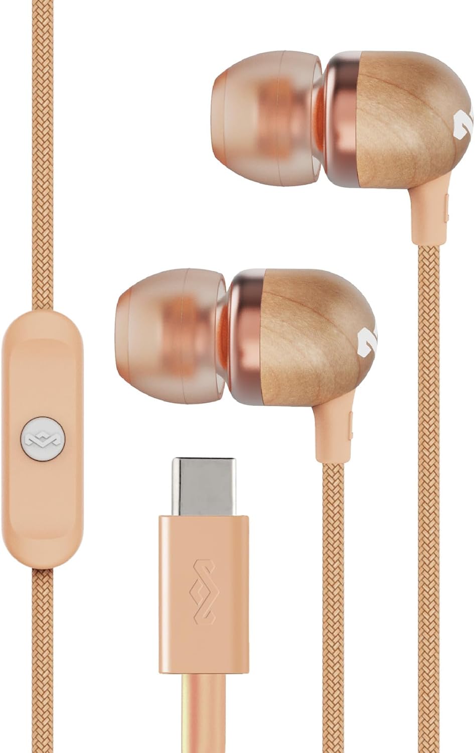 AUDÍFONOS IN-EAR HOUSE OF MARLEY SMILE JAMAICA USB-C CON MICRÓFONO COBRE - 1