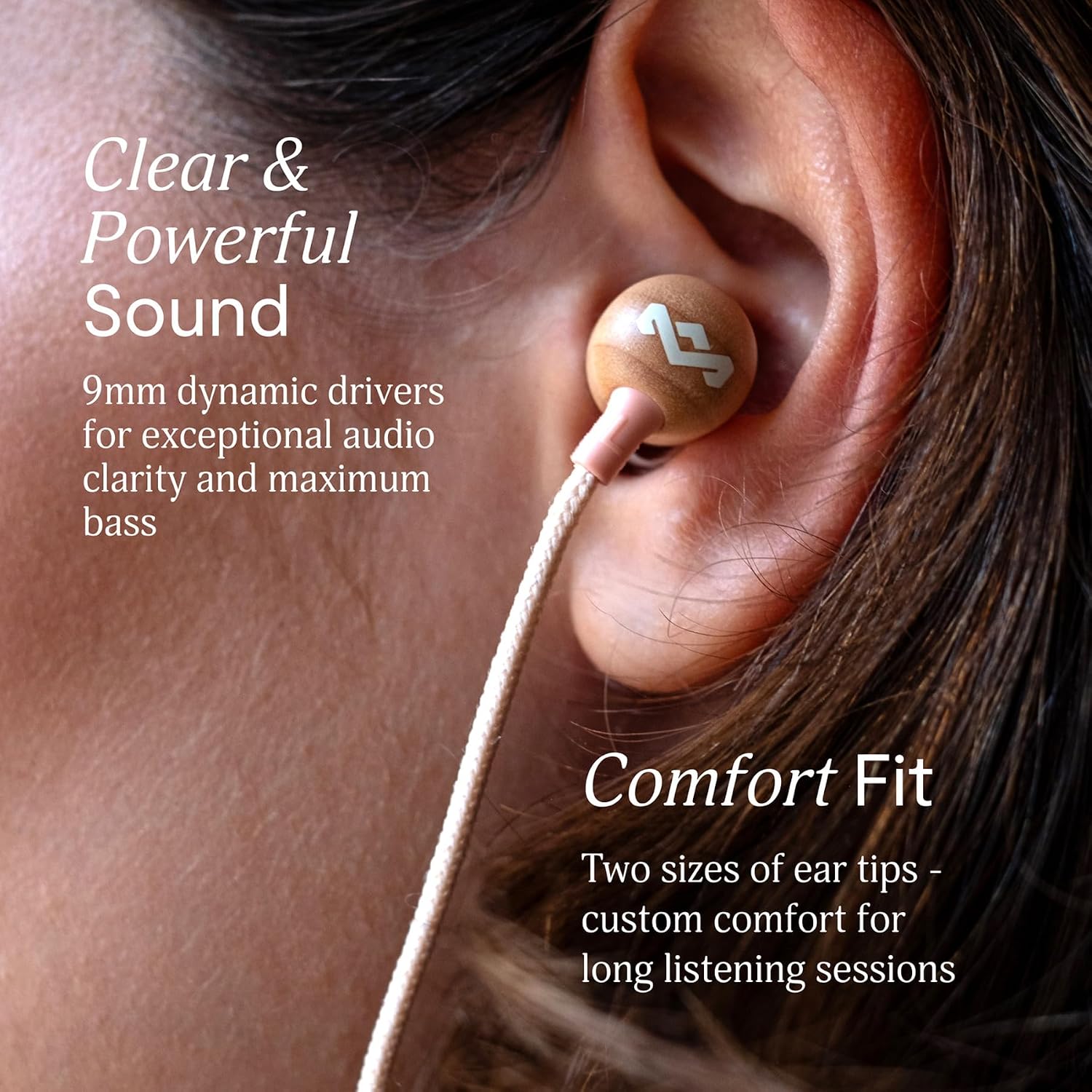 AUDÍFONOS IN-EAR HOUSE OF MARLEY SMILE JAMAICA USB-C CON MICRÓFONO COBRE - 4