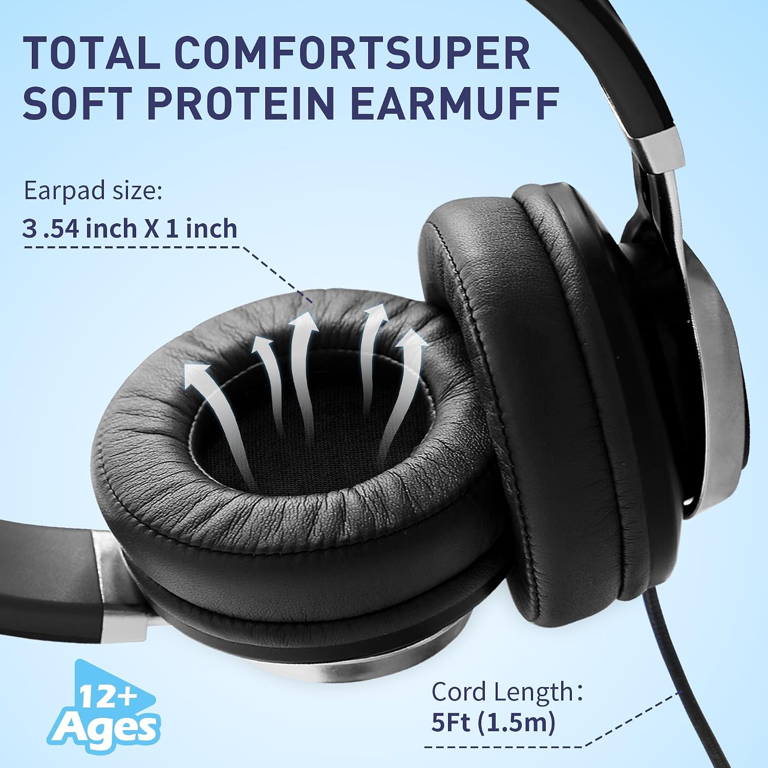 AUDÍFONOS AILIHEN C90 CON CABLE Y MICRÓFONO CONTROL DE VOLUMEN GRIS - 2
