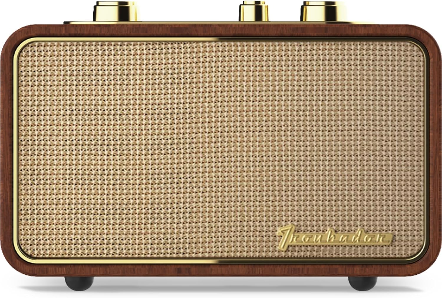 PARLANTE PORTÁTIL BLUETOOTH TRENBADER ARTLINK VINTAGE MADERA NOGAL OSCURO - 1