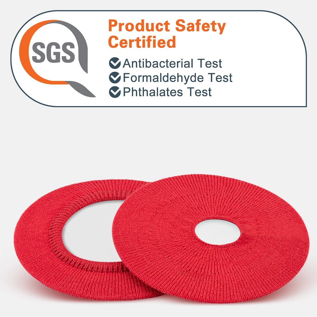 PROTECTORES PARA AUDÍFONOS GEEKRIA TAMAÑO S COLOR ROJO - 2
