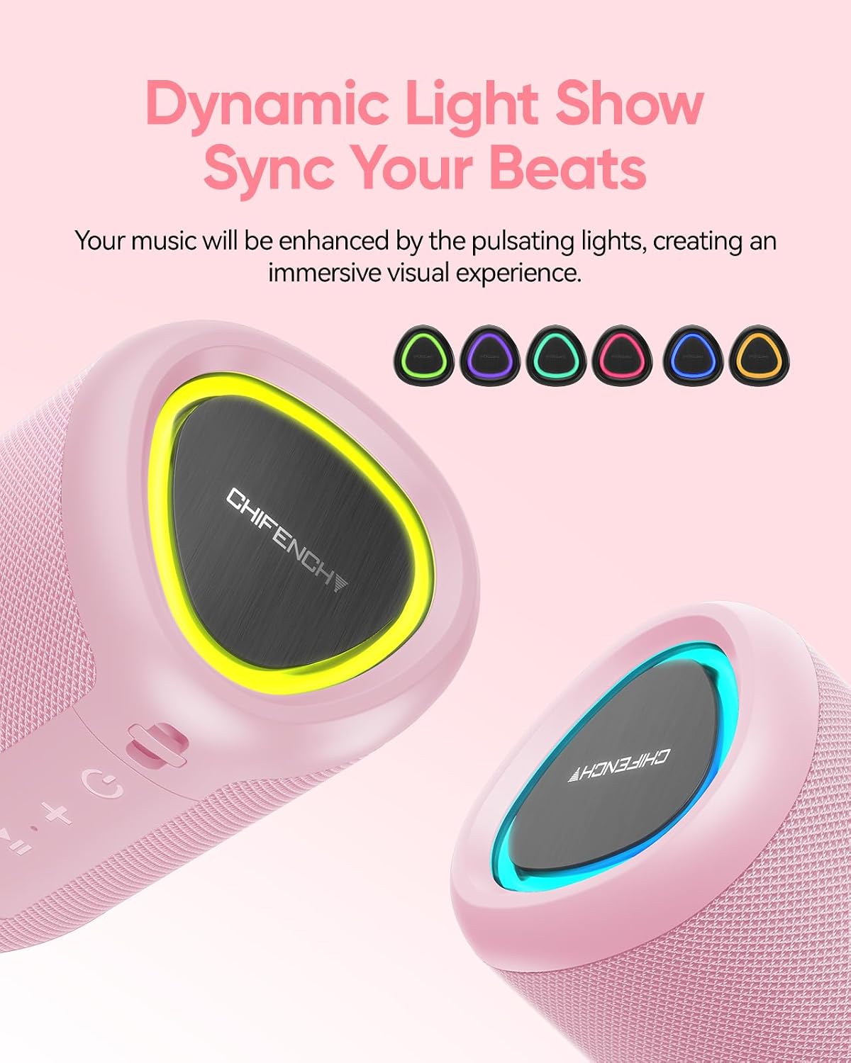 PARLANTE PORTÁTIL BLUETOOTH CHIFENCHY PULSESOUND 20W IMPERMEABLE IPX5 - 3