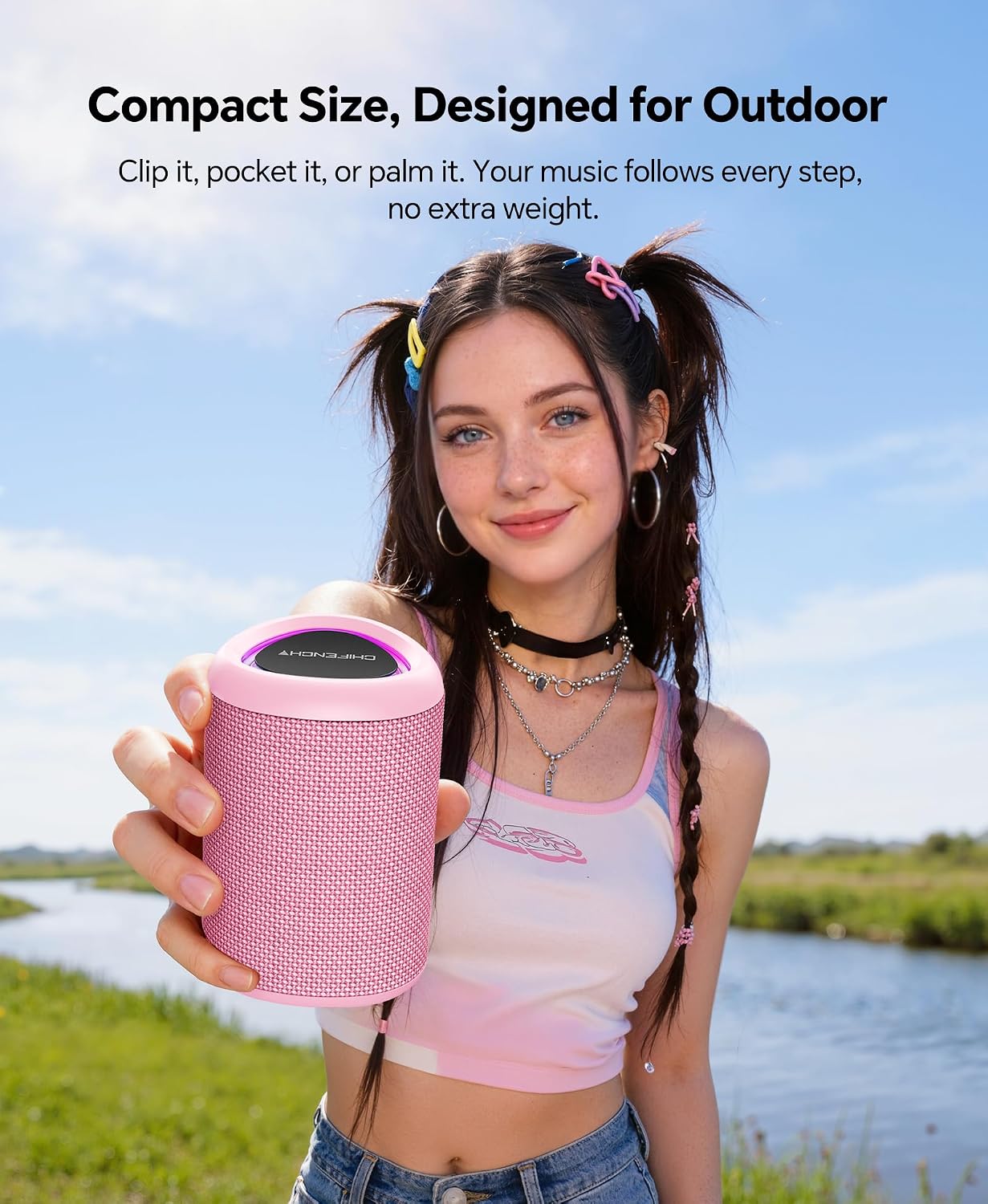 PARLANTE PORTÁTIL BLUETOOTH CHIFENCHY PULSESOUND 20W IMPERMEABLE IPX5 - 4