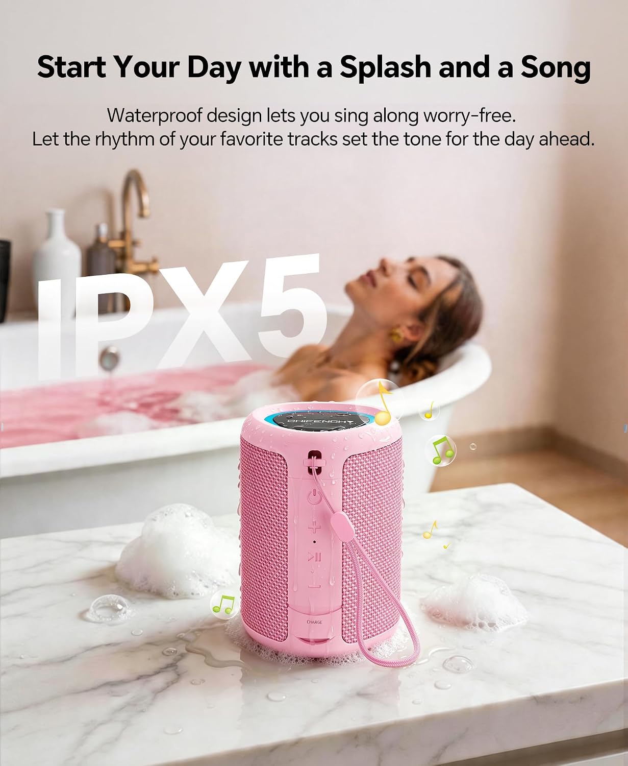 PARLANTE PORTÁTIL BLUETOOTH CHIFENCHY PULSESOUND 20W IMPERMEABLE IPX5 - 5