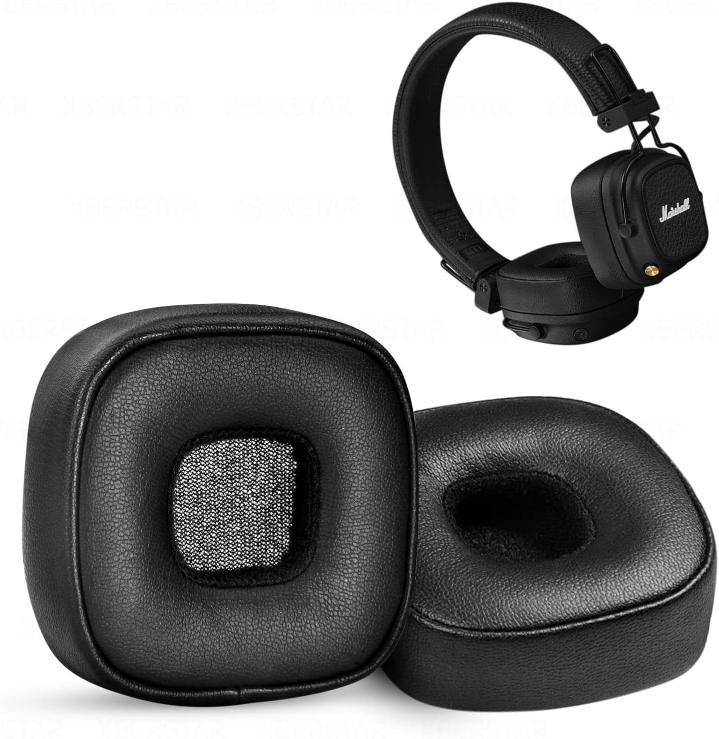 ALMOHADILLAS PARA AUDÍFONOS XBERSTAR PARA MARSHALL MAJOR V MAJOR 5 NEGRAS - 1