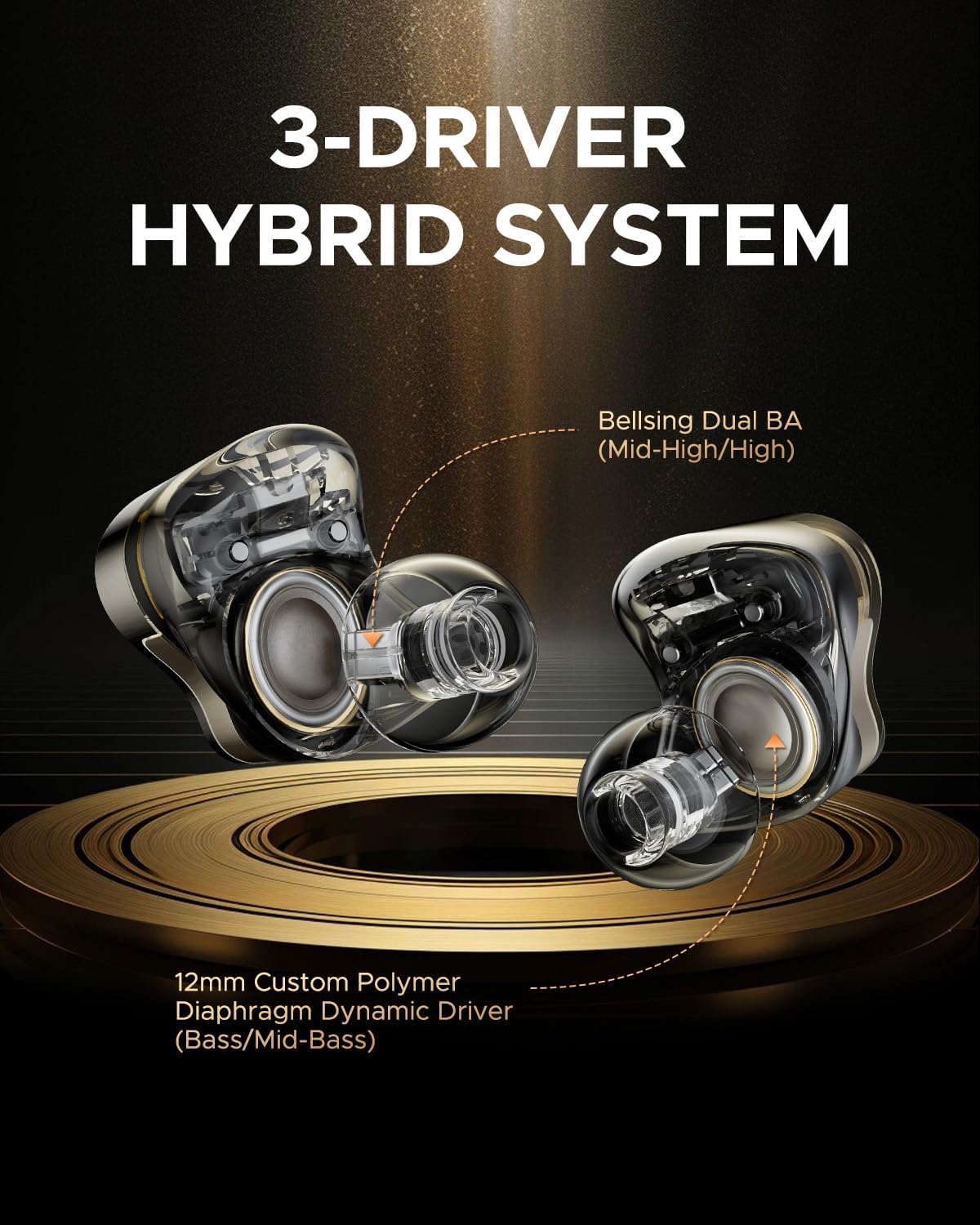 AUDÍFONOS INALÁMBRICOS SOUNDPEATS H3 TRIPLE DRIVER LDAC APTX - 2
