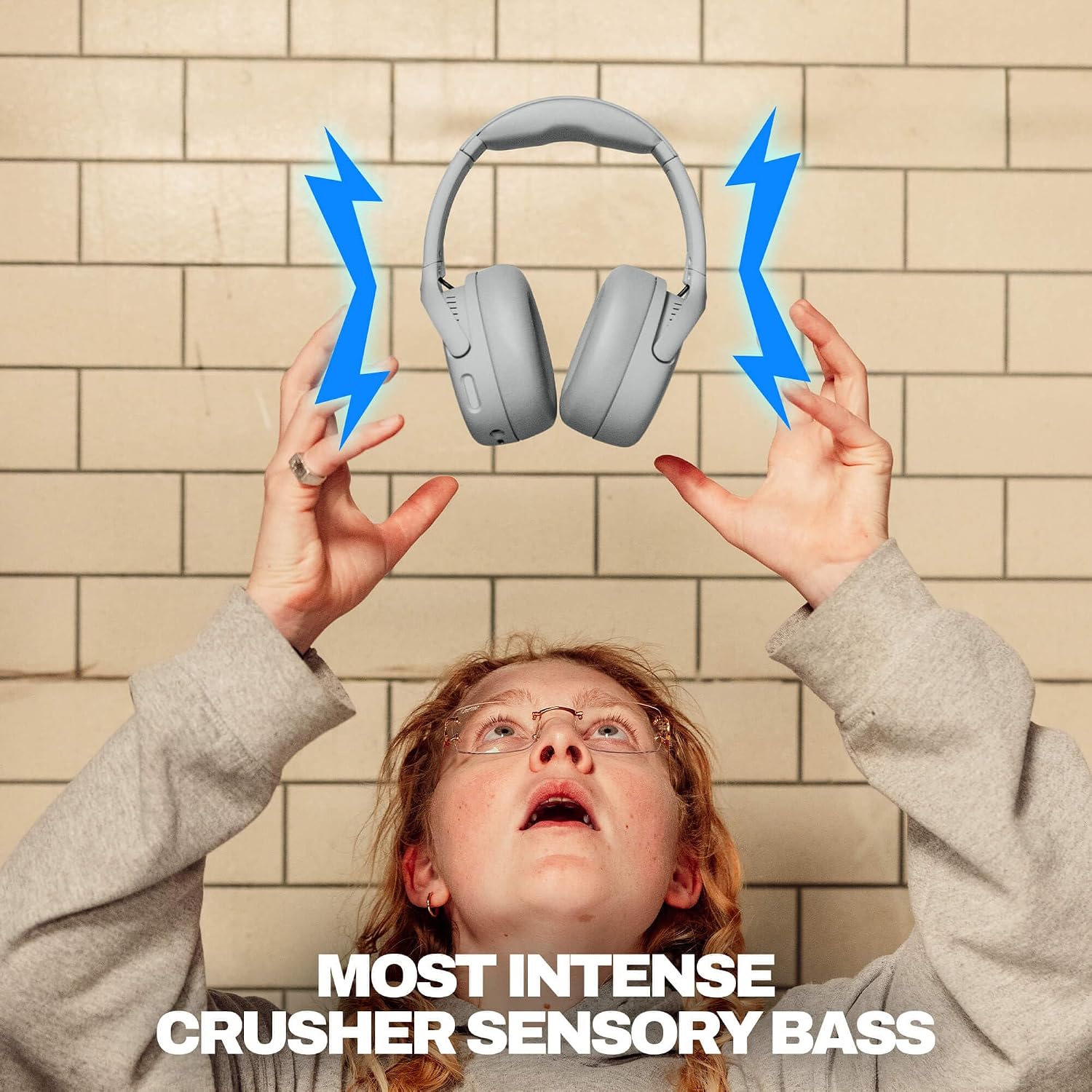 AUDÍFONOS SKULLCANDY CRUSHER 720 WIRELESS SENSORY BASS CEMENT - 2