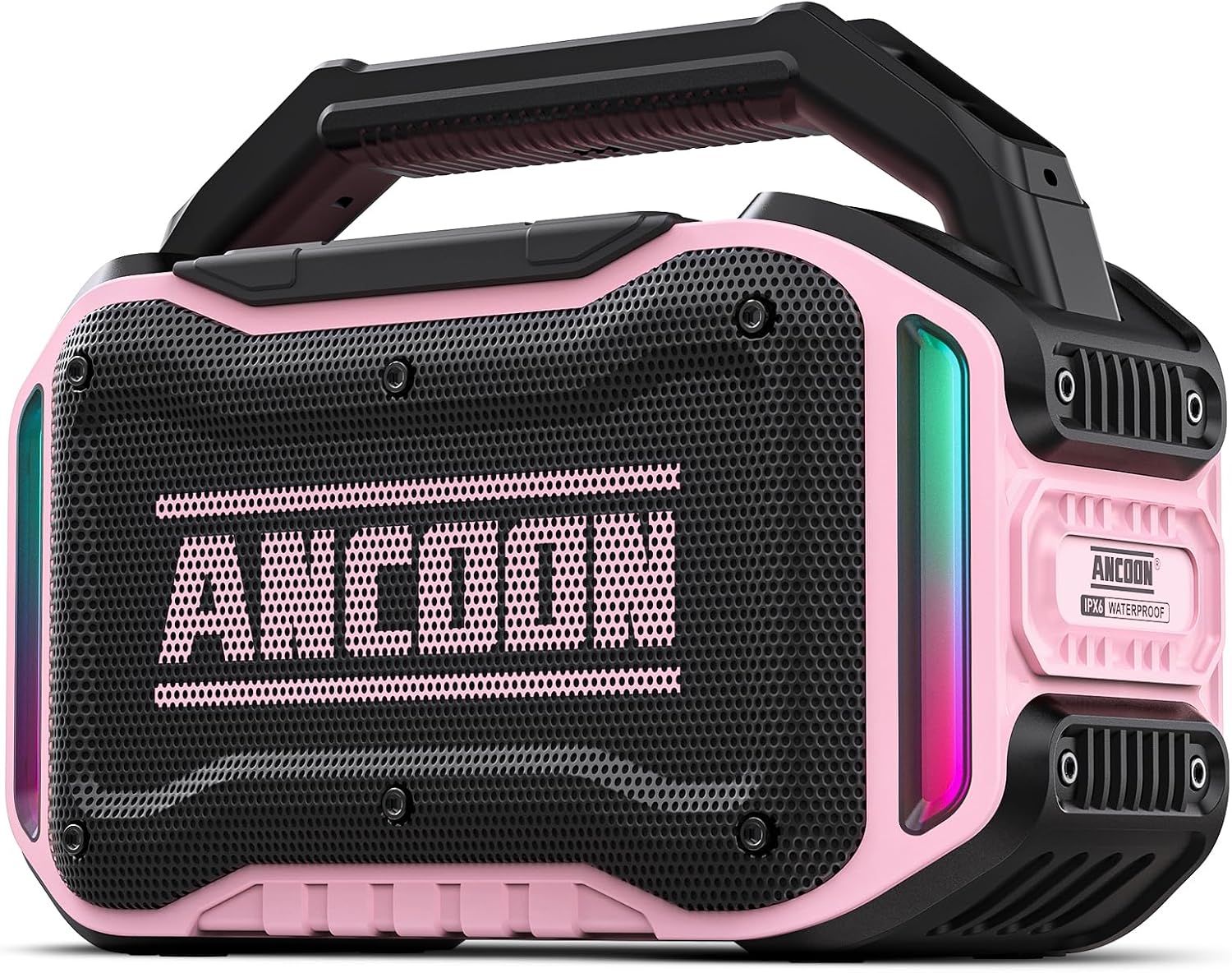 PARLANTE PORTÁTIL ANCOON BLUETOOTH 80W IPX6 ROSA - 1