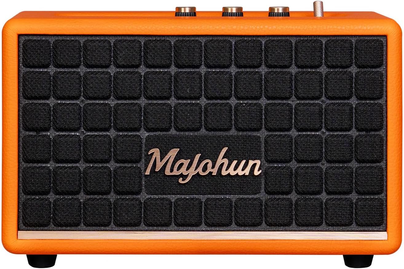PARLANTE PORTÁTIL MAJOHUN 100W BLUETOOTH 5.4 VINTAGE NARANJA - 1