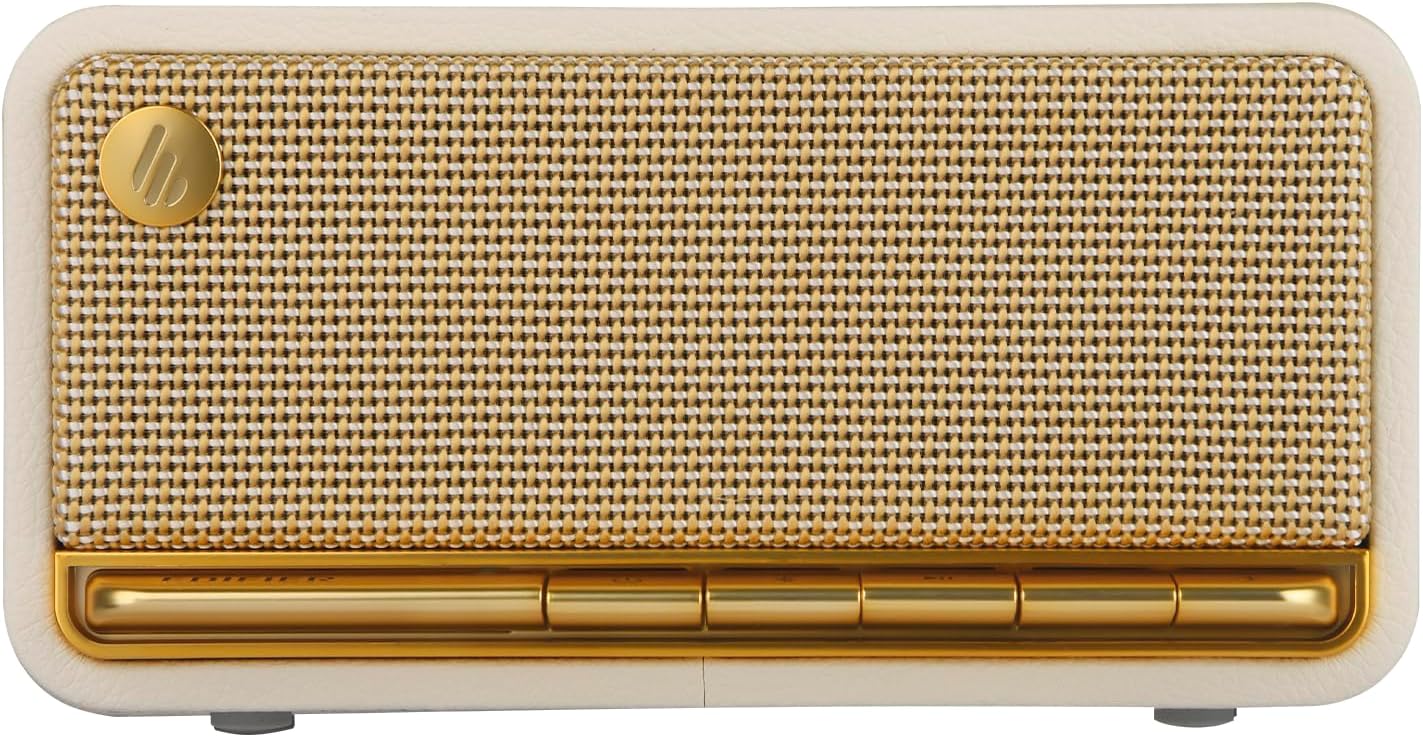 PARLANTE PORTÁTIL EDIFIER RETRO WOOD BLUETOOTH 20W BLANCO - 1