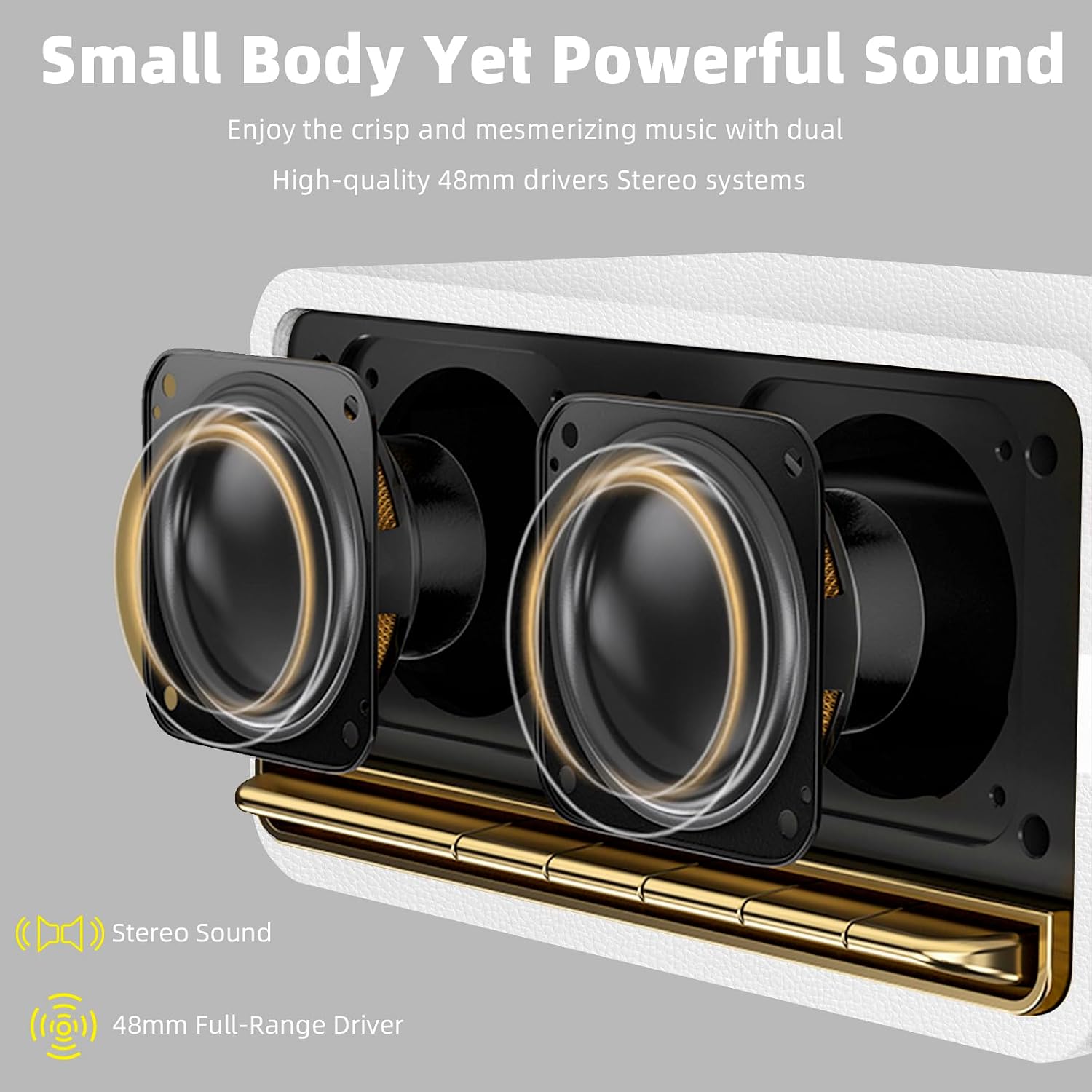PARLANTE PORTÁTIL EDIFIER RETRO WOOD BLUETOOTH 20W BLANCO - 5