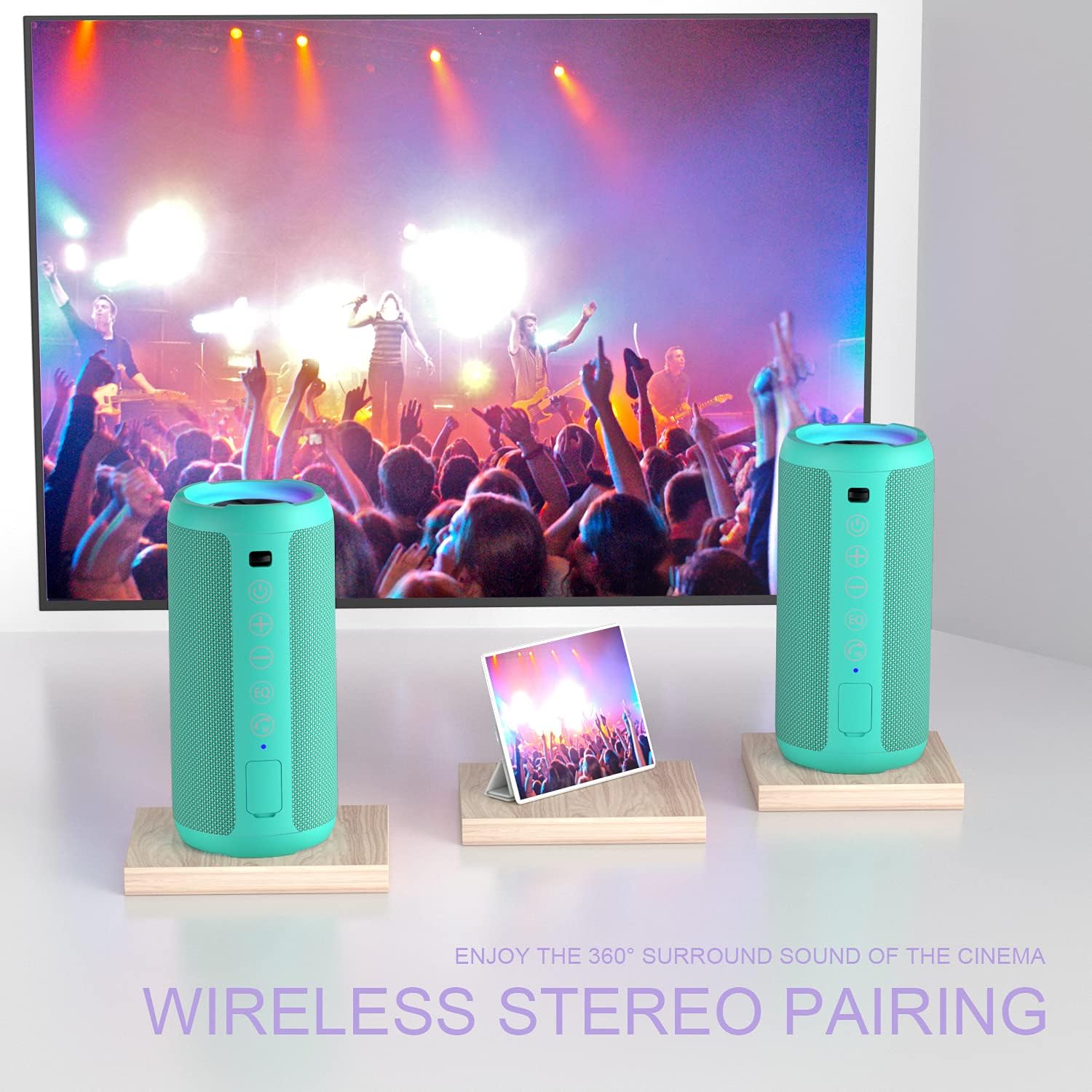 PARLANTE PORTÁTIL ORTIZAN X10 BLUETOOTH IPX7 ACEITUNA - 3
