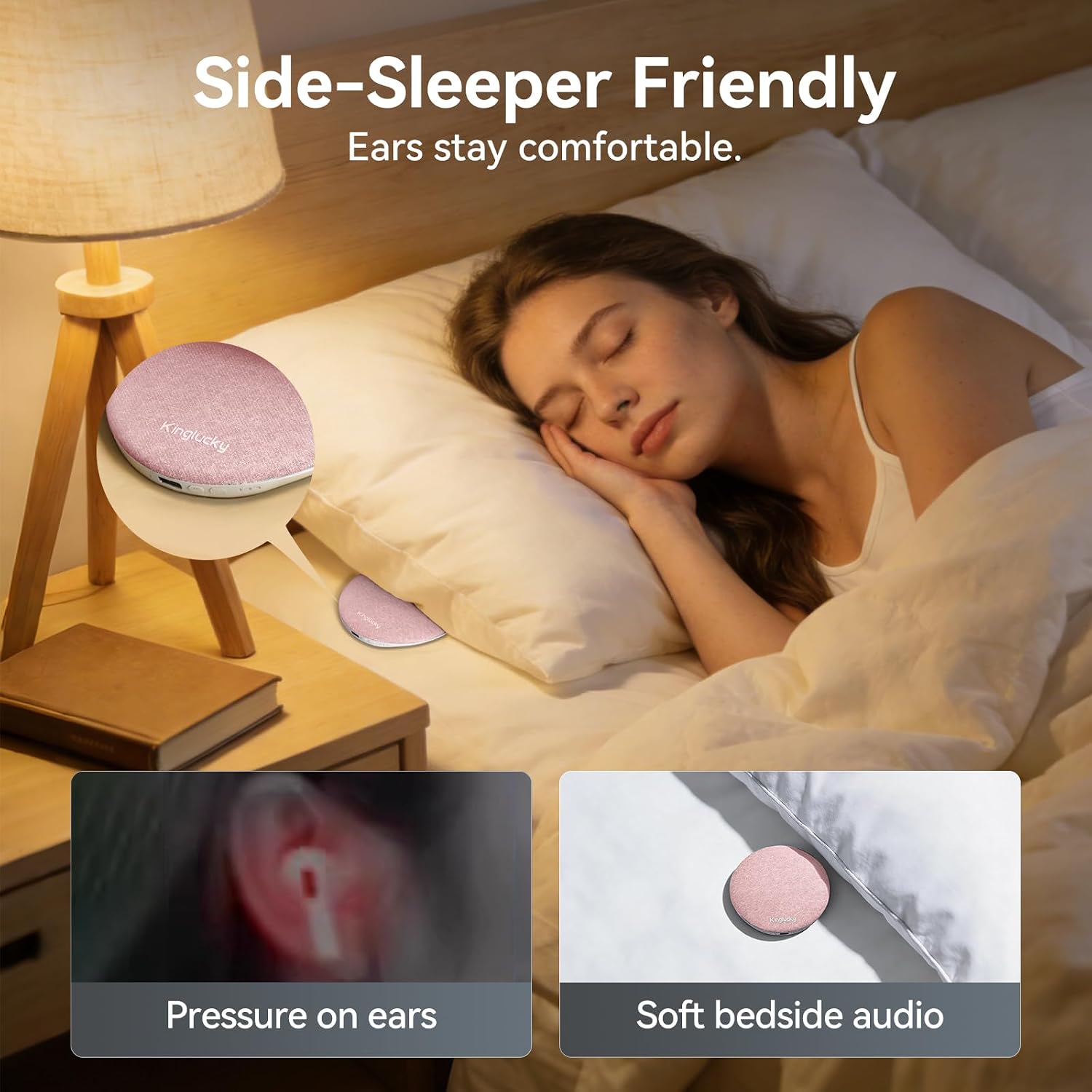 PARLANTE PORTÁTIL KINGLUCKY X50 CON BLUETOOTH Y SONIDOS INTEGRADOS PARA DORMIR - 3