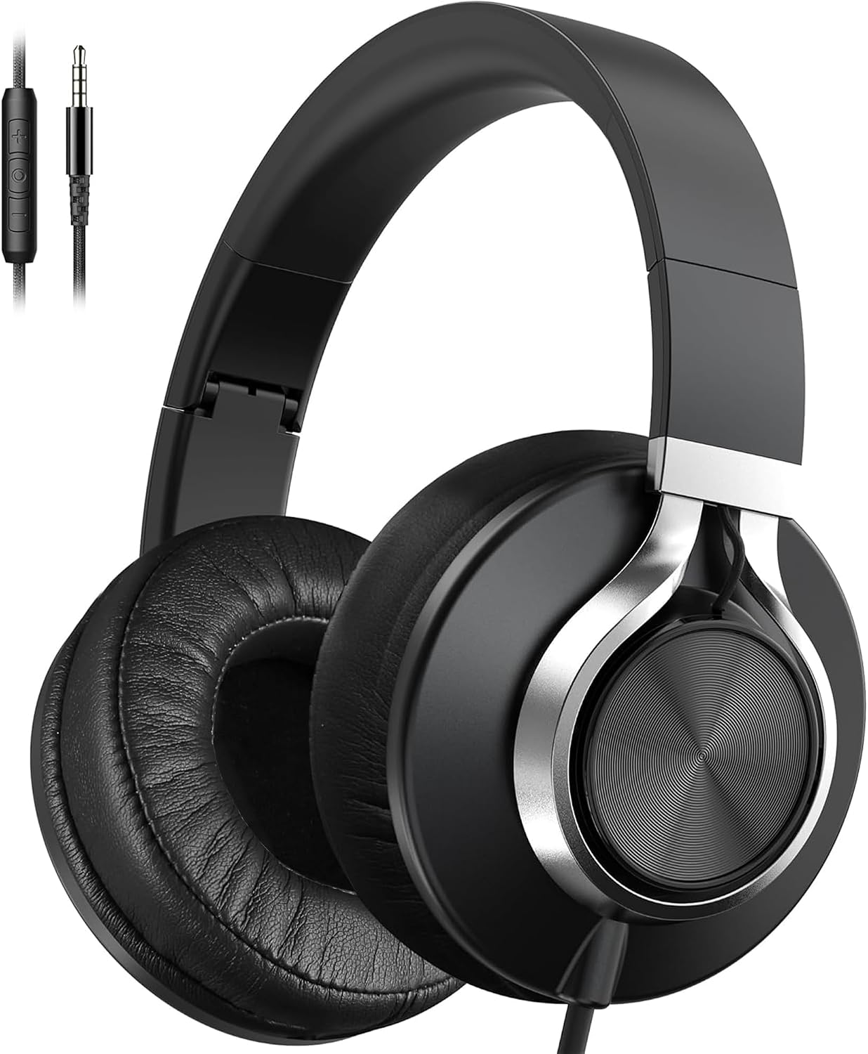 AUDÍFONOS AILIHEN C90 CON CABLE Y MICRÓFONO NEGRO TALLA L - 1