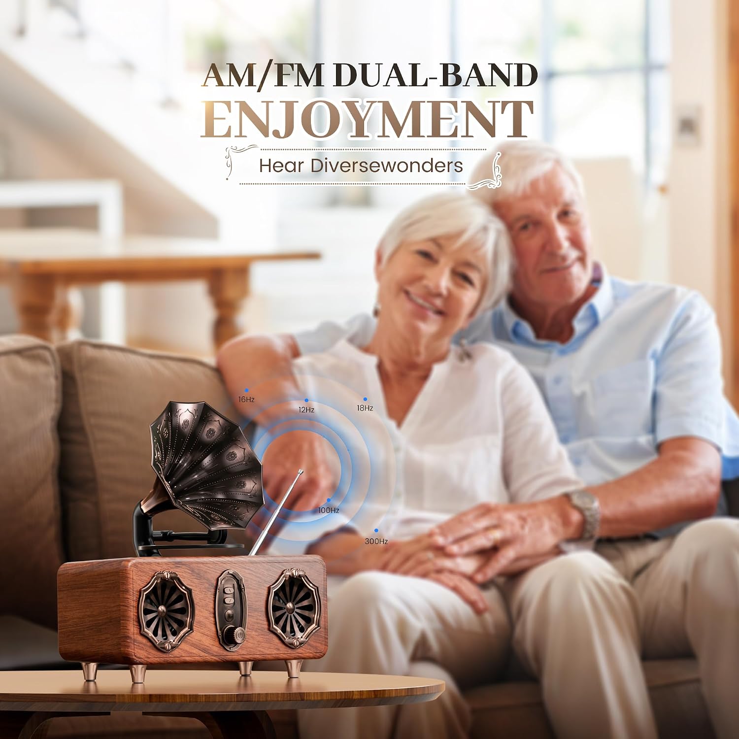 PARLANTE BLUETOOTH RETRO ASXILL CON RADIO FM Y DISEÑO DUAL - 2