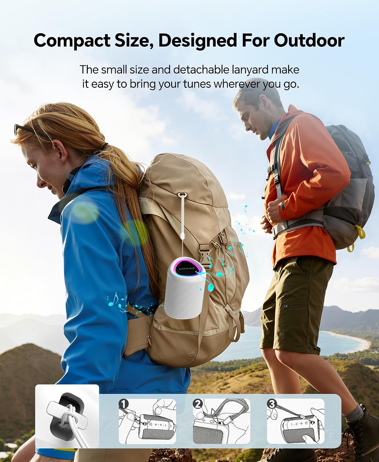 PARLANTE BLUETOOTH PORTÁTIL CHIFENCHY BLANCO IMPERMEABLE - 4