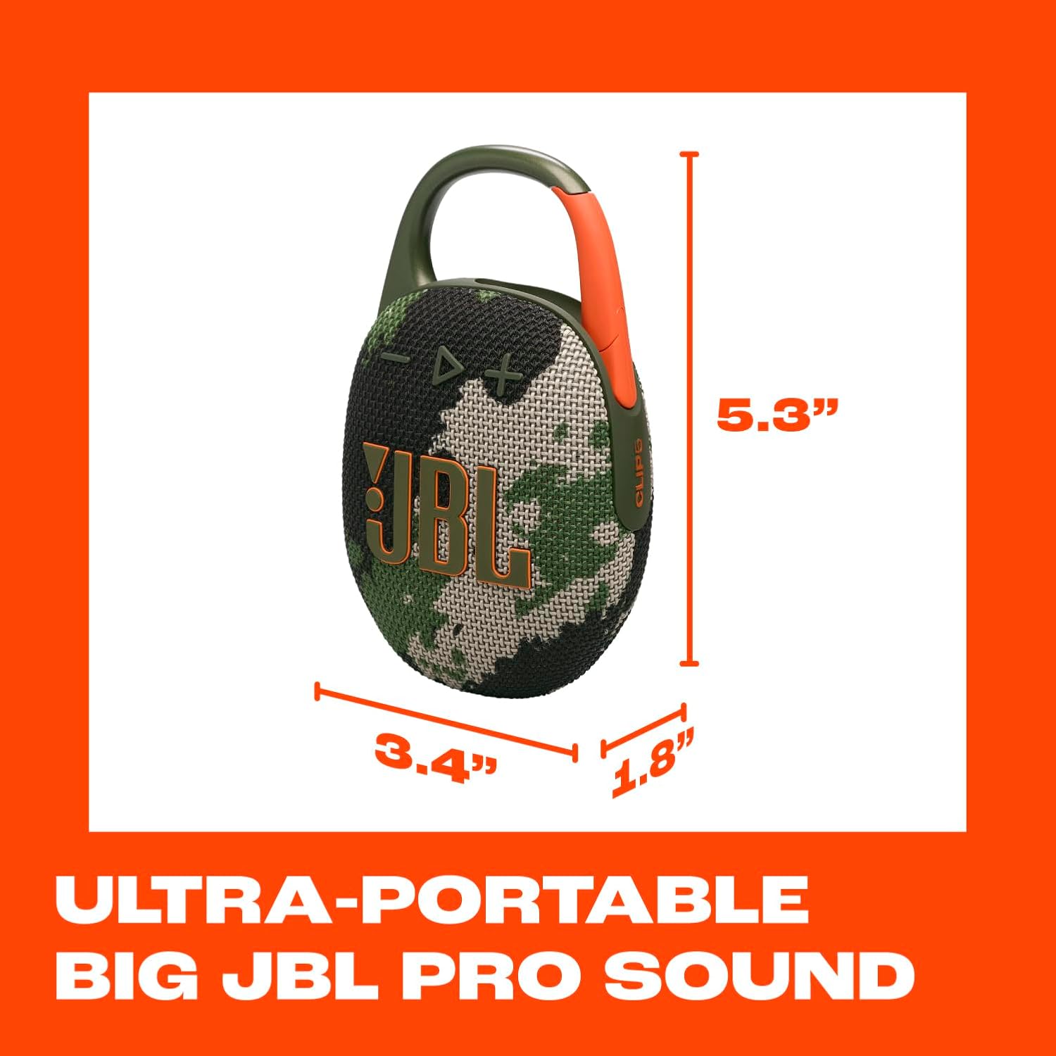 PARLANTE PORTÁTIL JBL CLIP 5 SQUAD - 5