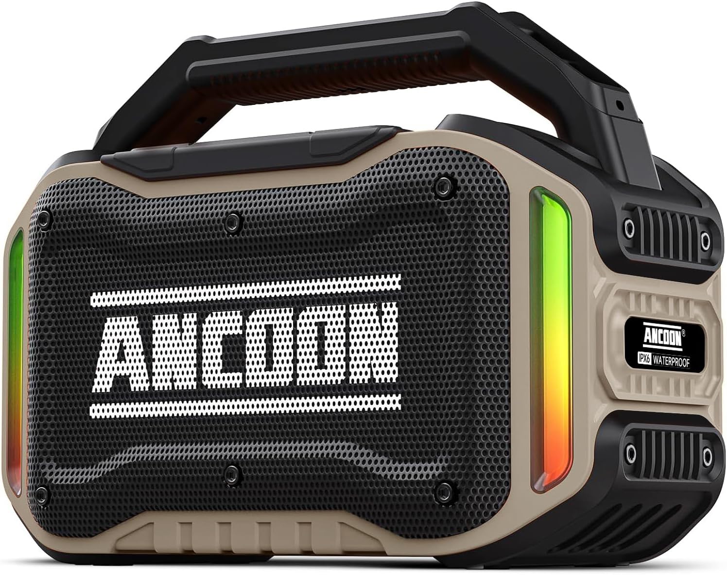 PARLANTE PORTÁTIL ANCOON BLUETOOTH 80W IPX6 RESISTENTE COLOR DESIERTO - 1