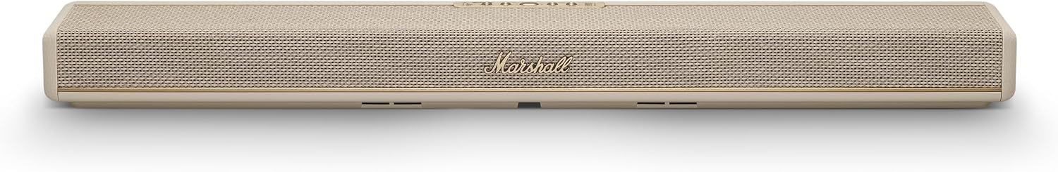 BARRA DE SONIDO MARSHALL HESTON 60 CON DOLBY ATMOS COLOR CREMA - 1