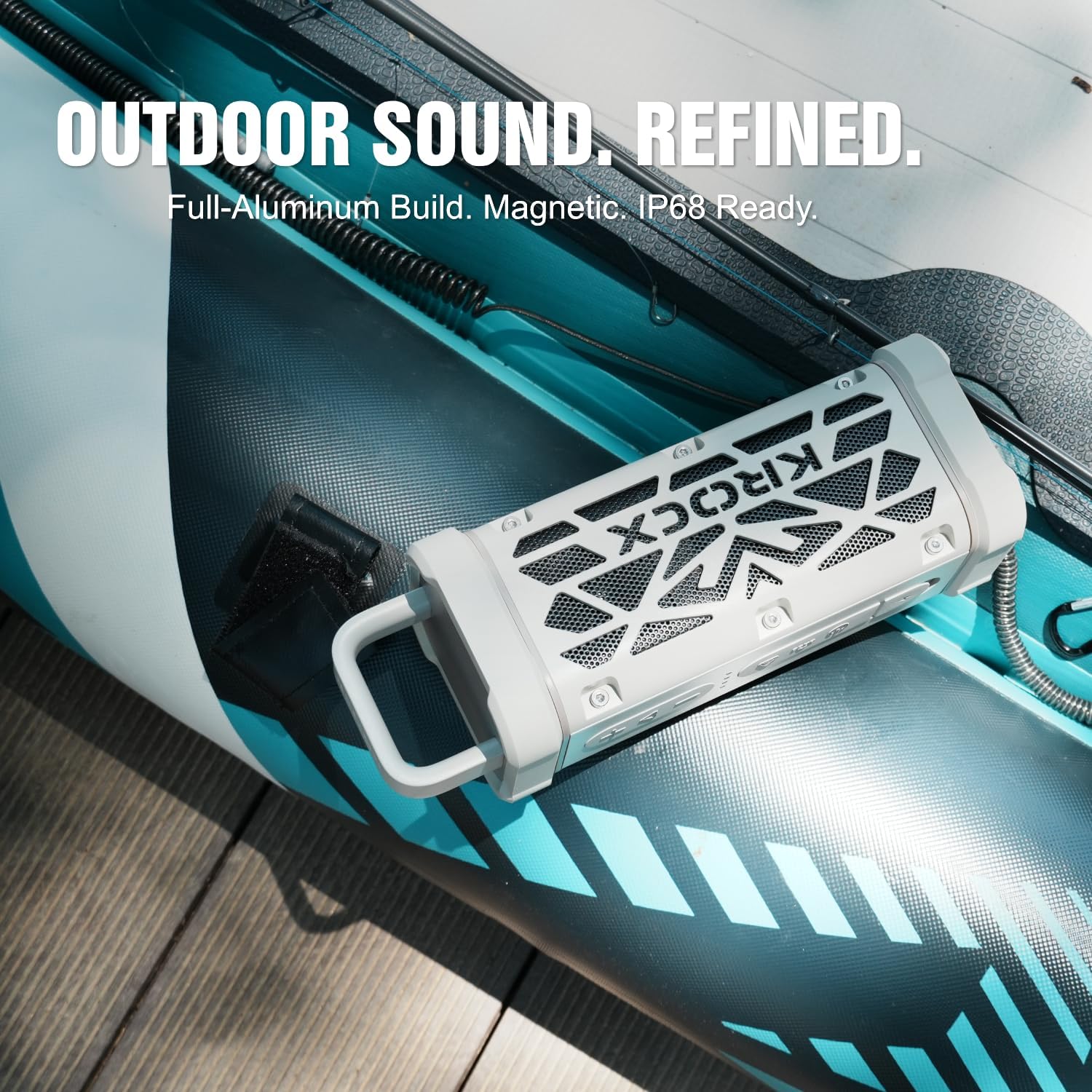 PARLANTE PORTÁTIL KROCX TRAVOR BLUETOOTH MAGNÉTICO IP68 - 2