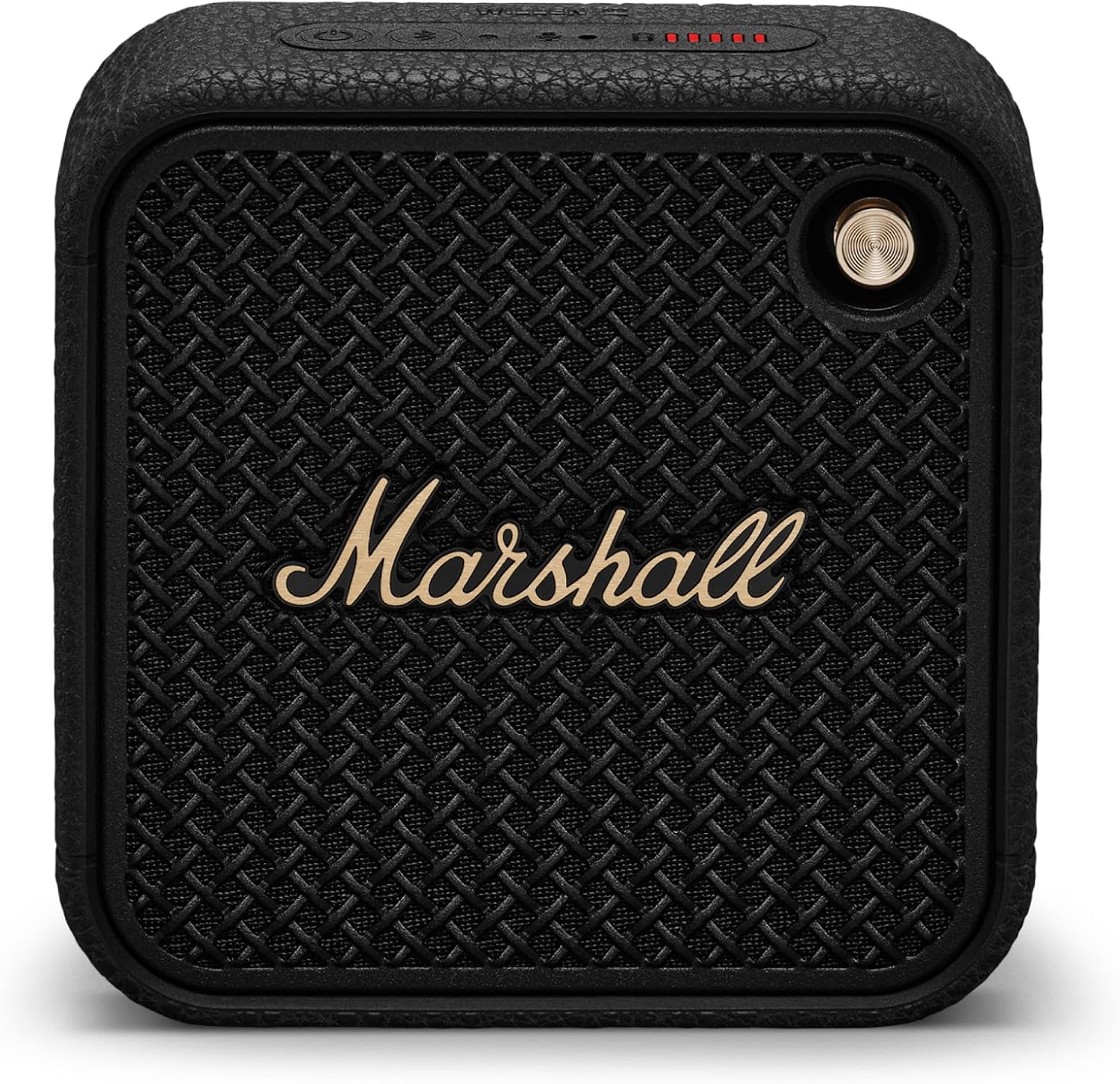 PARLANTE PORTÁTIL MARSHALL WILLEN II BLUETOOTH IMPERMEABLE NEGRO Y BRONCE - 1