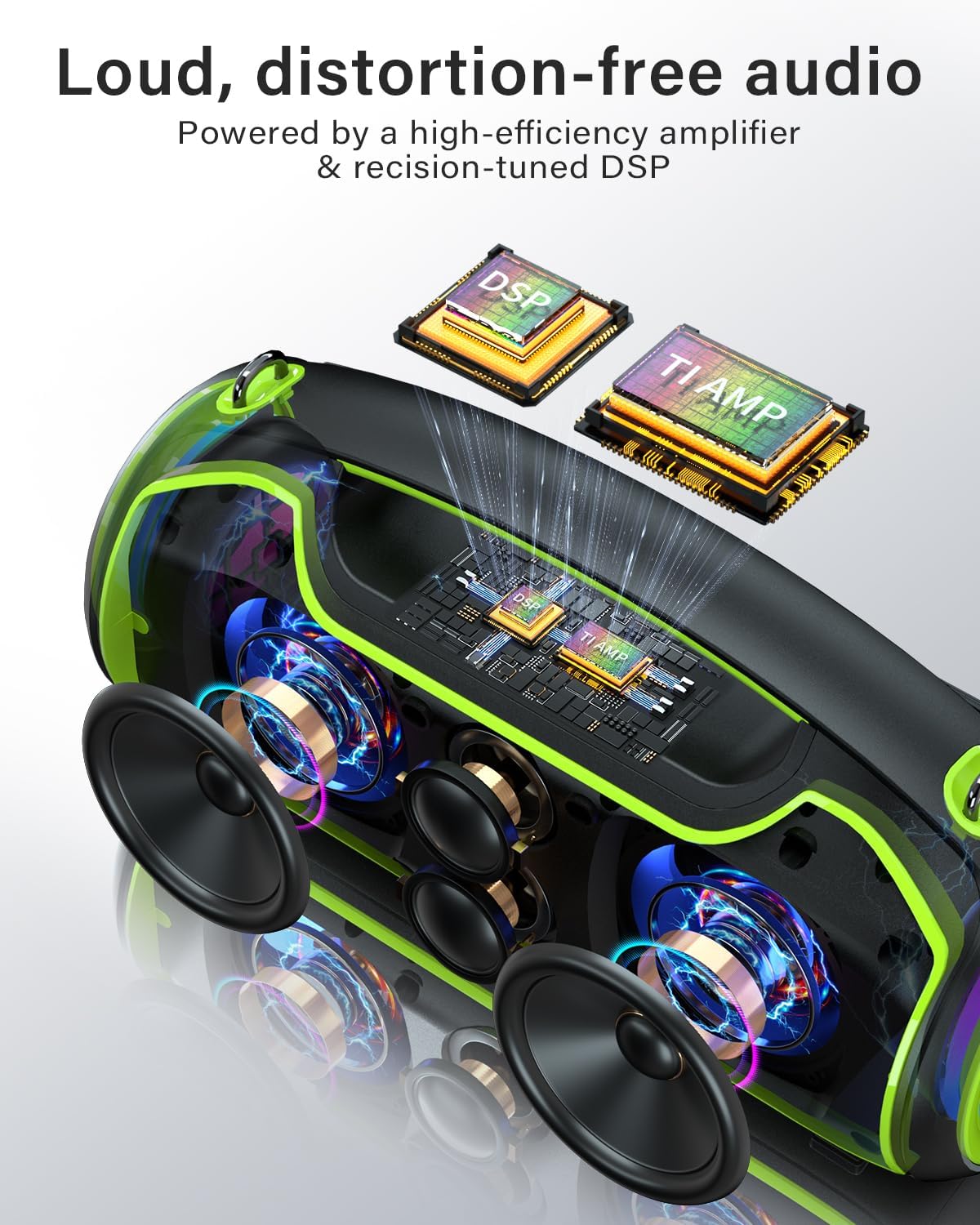 PARLANTE BLUETOOTH VUOPAX 200W PEAK PORTÁTIL CON BASS BOOST - 4
