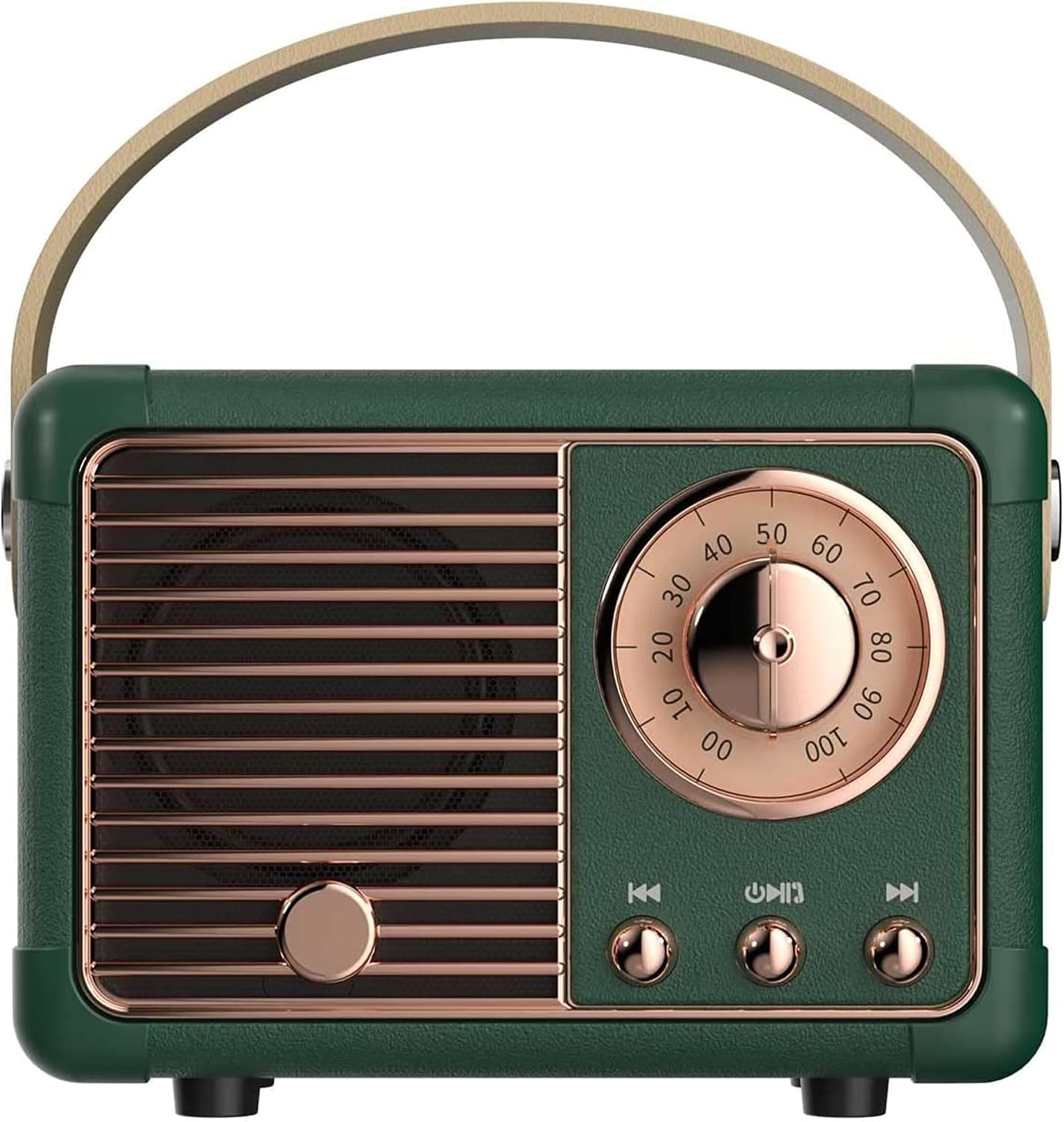 PARLANTE PORTÁTIL BAOLIRA RETRO BLUETOOTH VERDE - 1