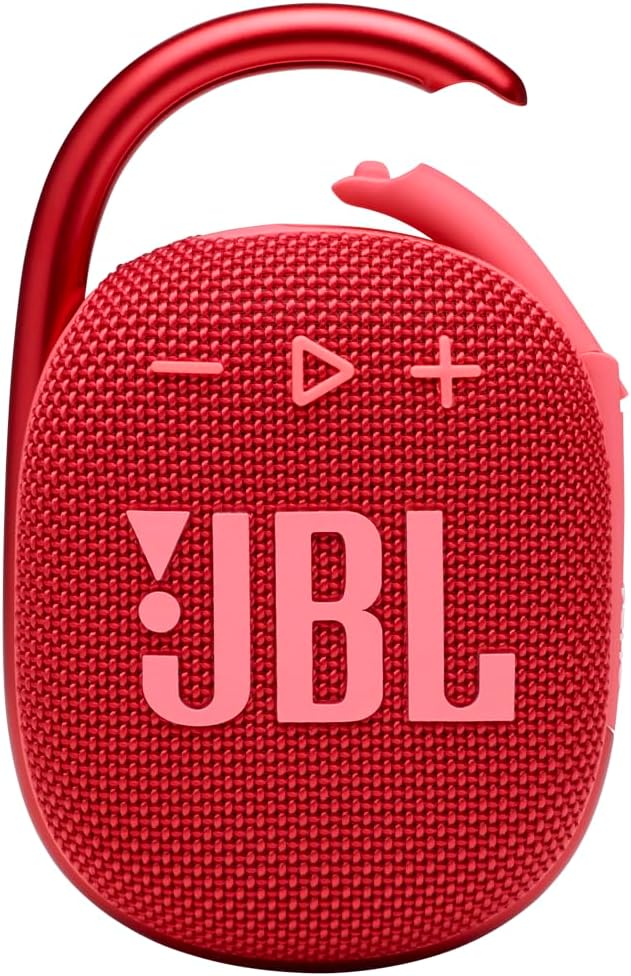 PARLANTE PORTÁTIL JBL CLIP 4 BLUETOOTH ROJO - 1