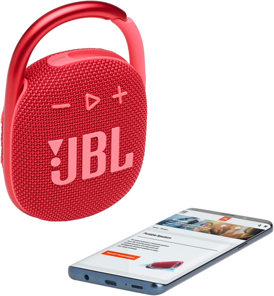 PARLANTE PORTÁTIL JBL CLIP 4 BLUETOOTH ROJO - 3