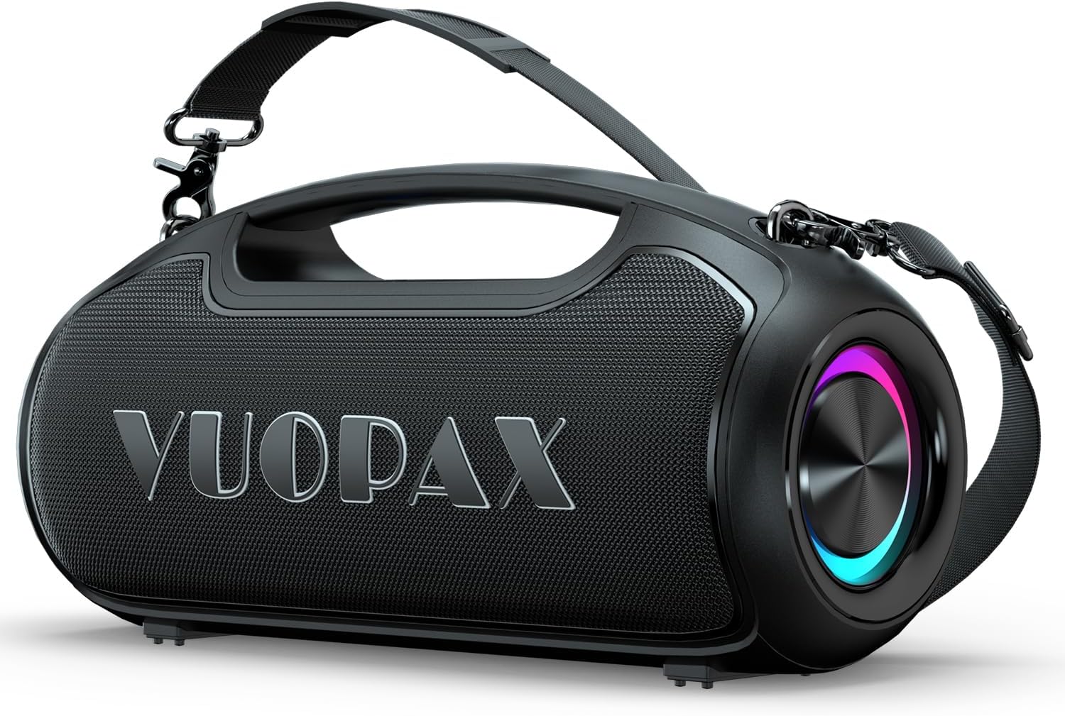 PARLANTE BLUETOOTH VUOPAX 200W PEAK NEGRO CON LOGO GRANDE - 1