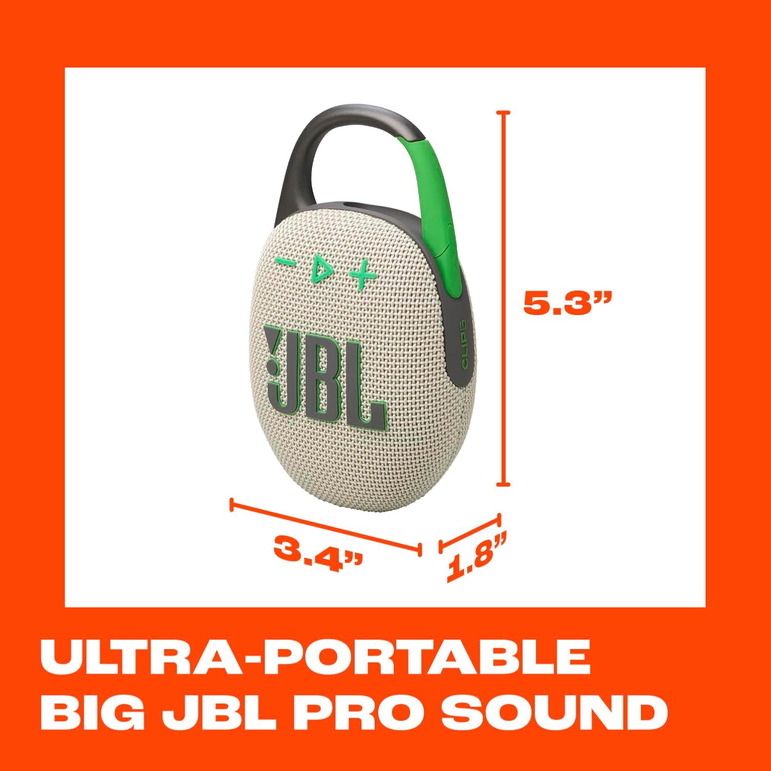 PARLANTE PORTÁTIL JBL CLIP 5 SAND - 5