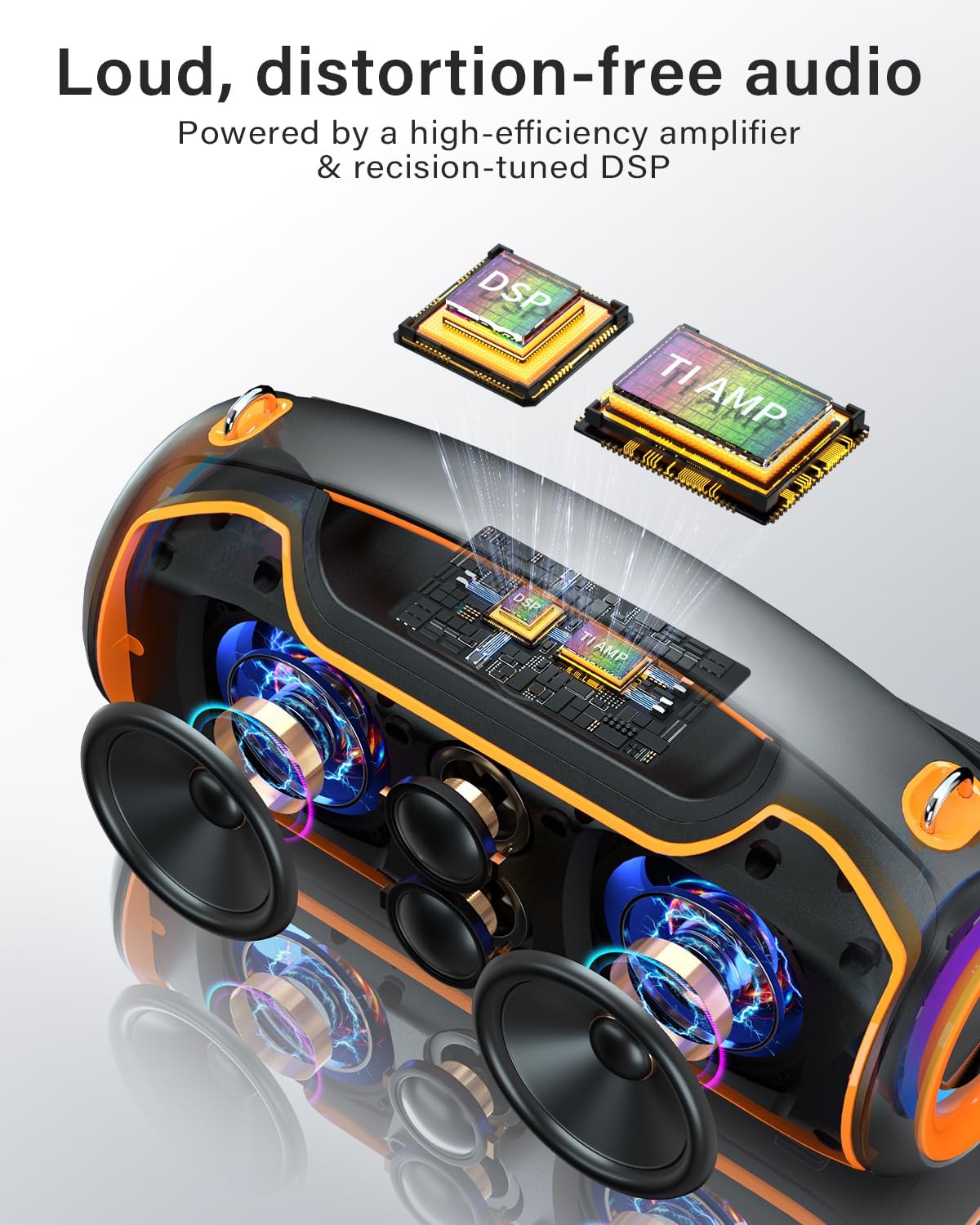 PARLANTE BLUETOOTH VUOPAX 200W PEAK PORTÁTIL CON BASS BOOST - 4