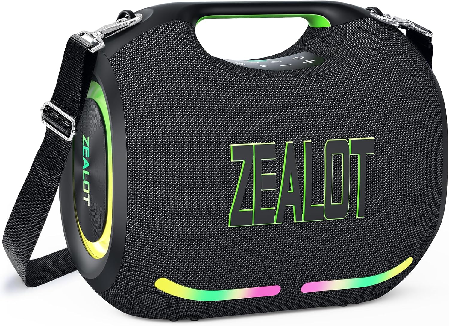PARLANTE PORTÁTIL BLUETOOTH ZEALOT LOUD 180W CON LUZ LED - 1