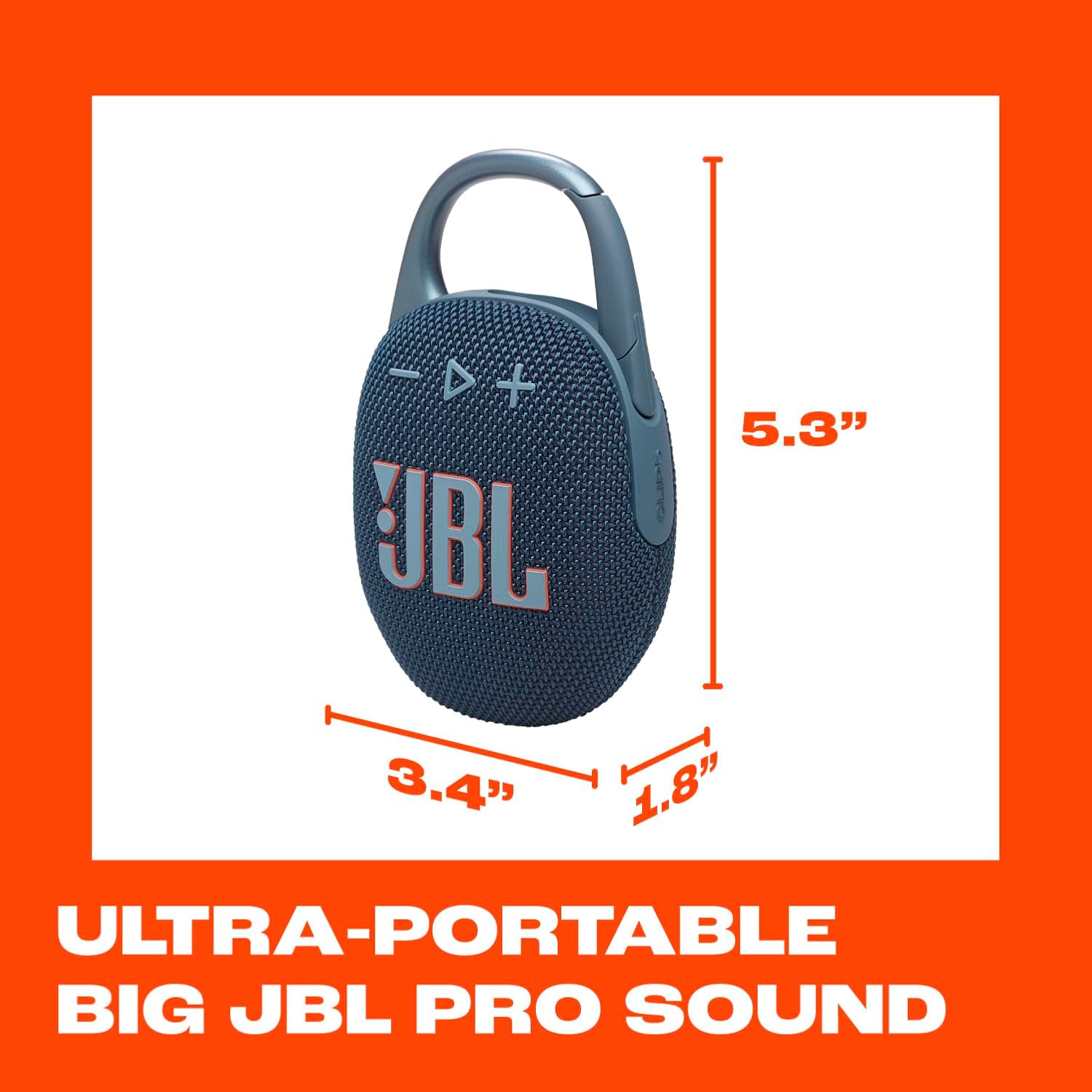 PARLANTE PORTÁTIL JBL CLIP 5 AZUL - 5