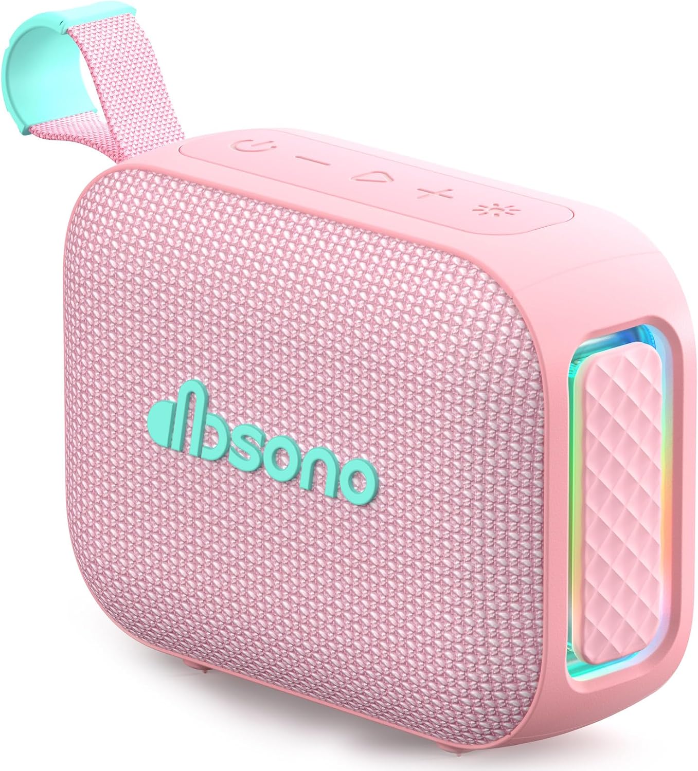 PARLANTE PORTÁTIL BLUETOOTH DBSONO IPX5 RESISTENTE AL AGUA ROSA - 1